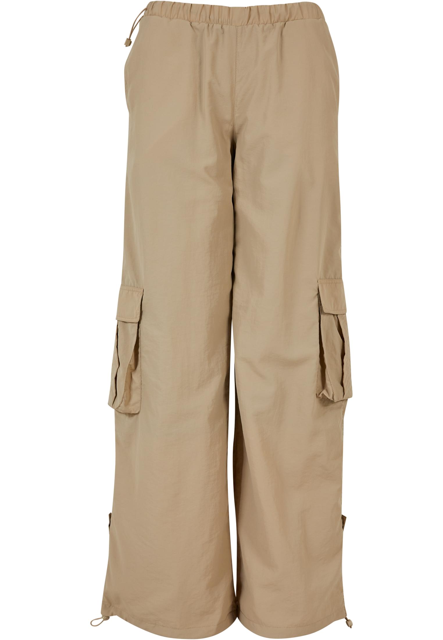 Ladies Wide Crinkle Nylon Cargo Pants concrete 3XL - variant image 5