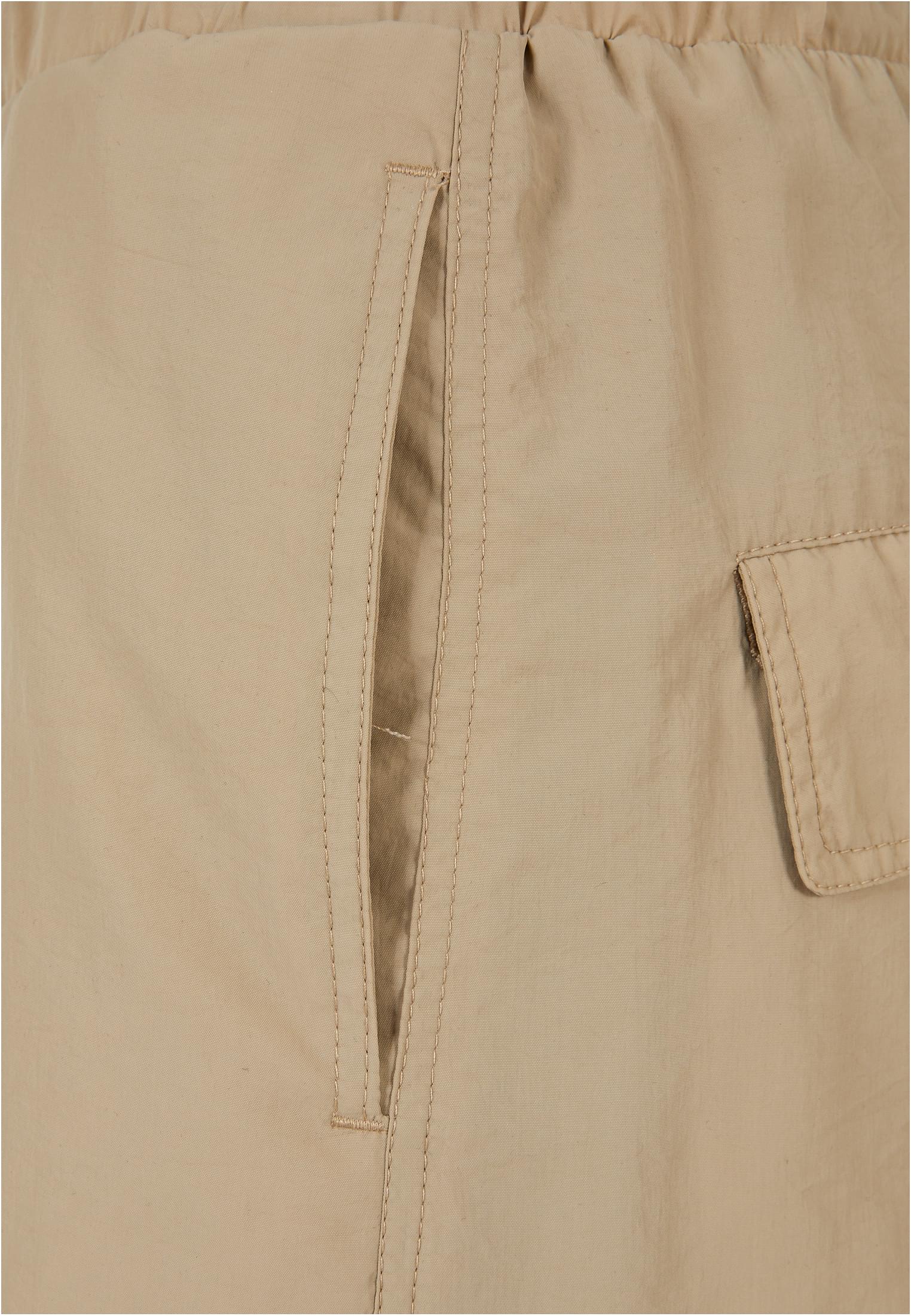 Ladies Wide Crinkle Nylon Cargo Pants concrete 3XL - variant image 9