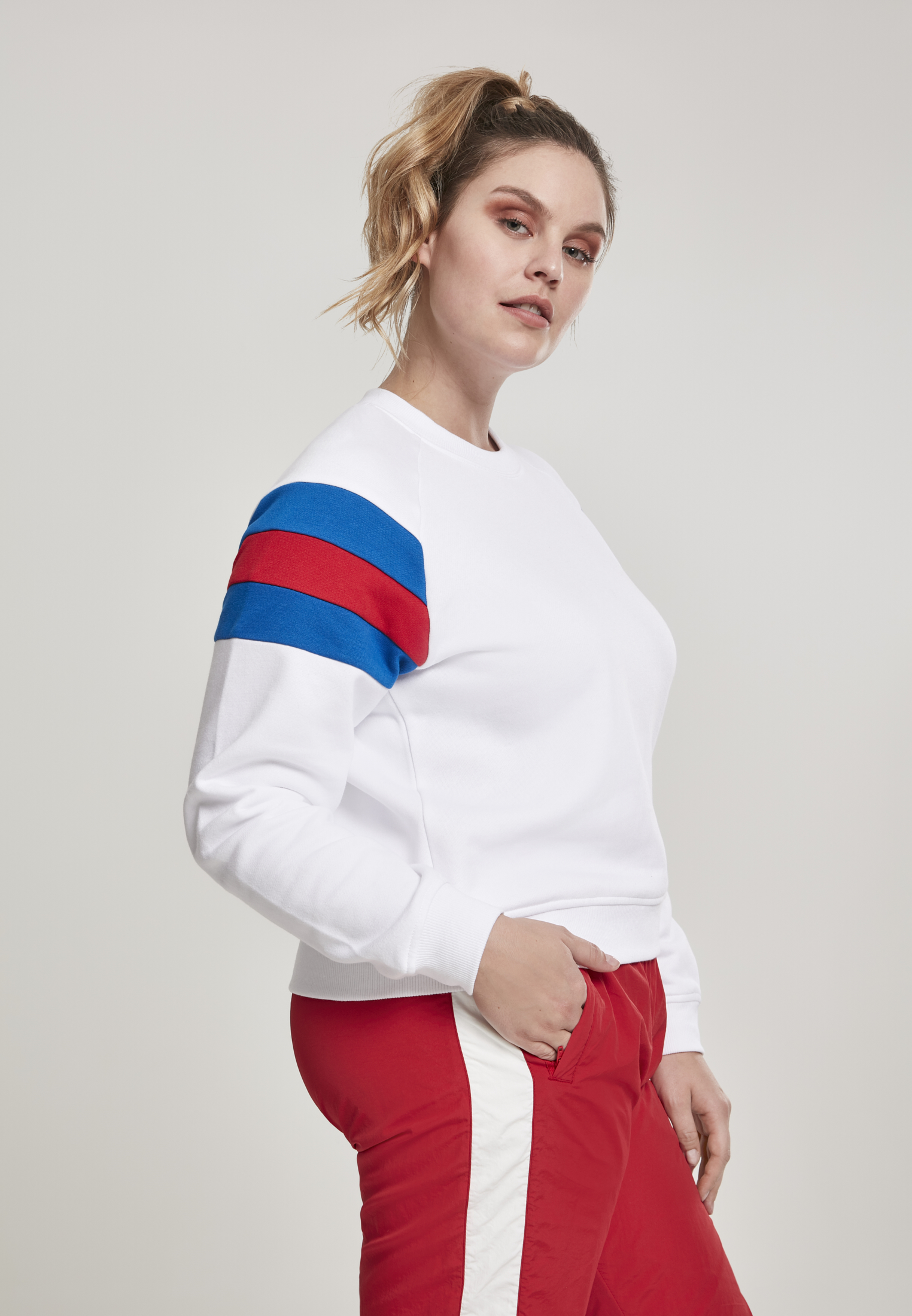 Manches femmes Rayures Équipier blanc/bleu vif/rouge vif 3XL
 - variant image 3