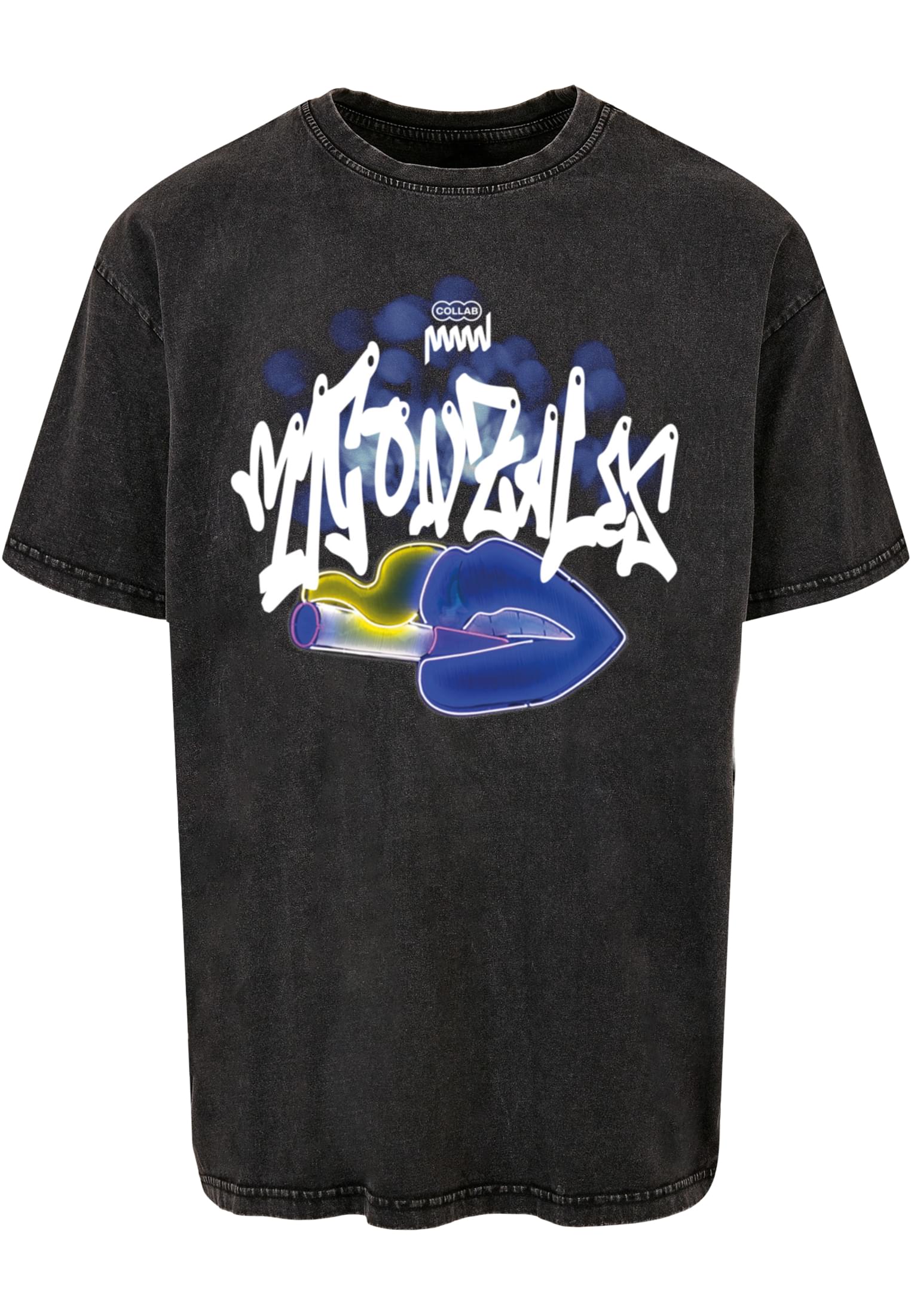 Kiss x Heavy Oversized Tee Acid Washed black 3XL - variant image 5