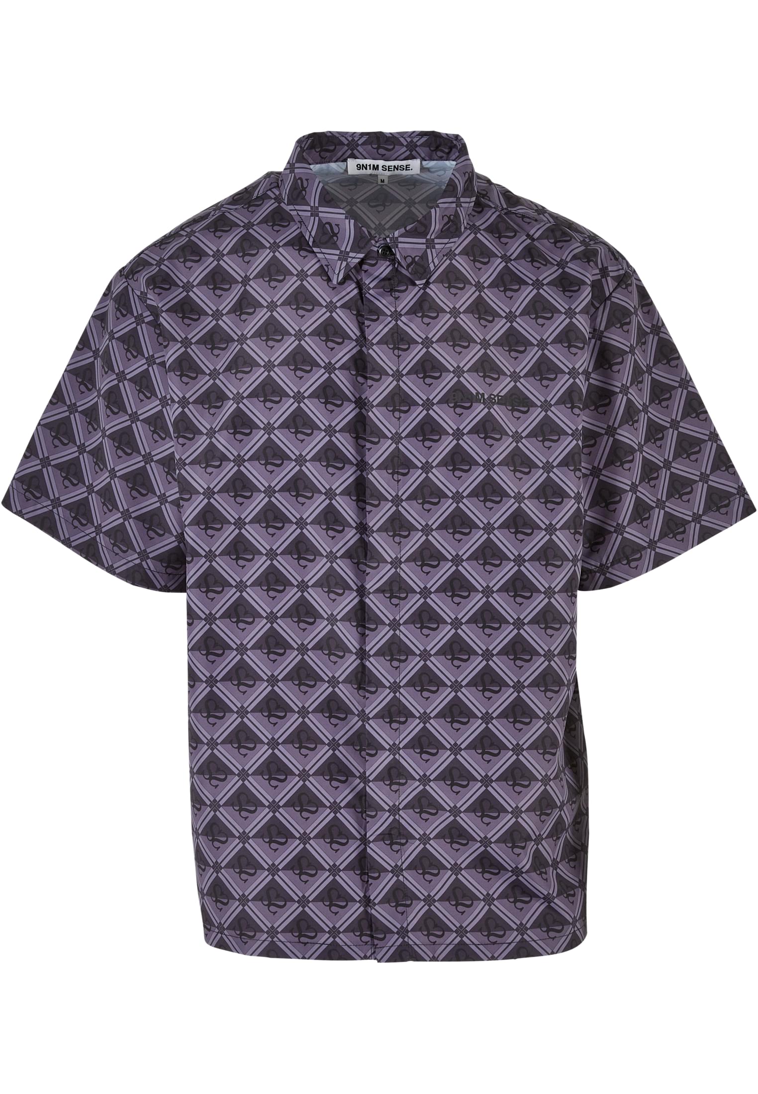 Sense All Over Monogram Print Shirt black L - variant image 7