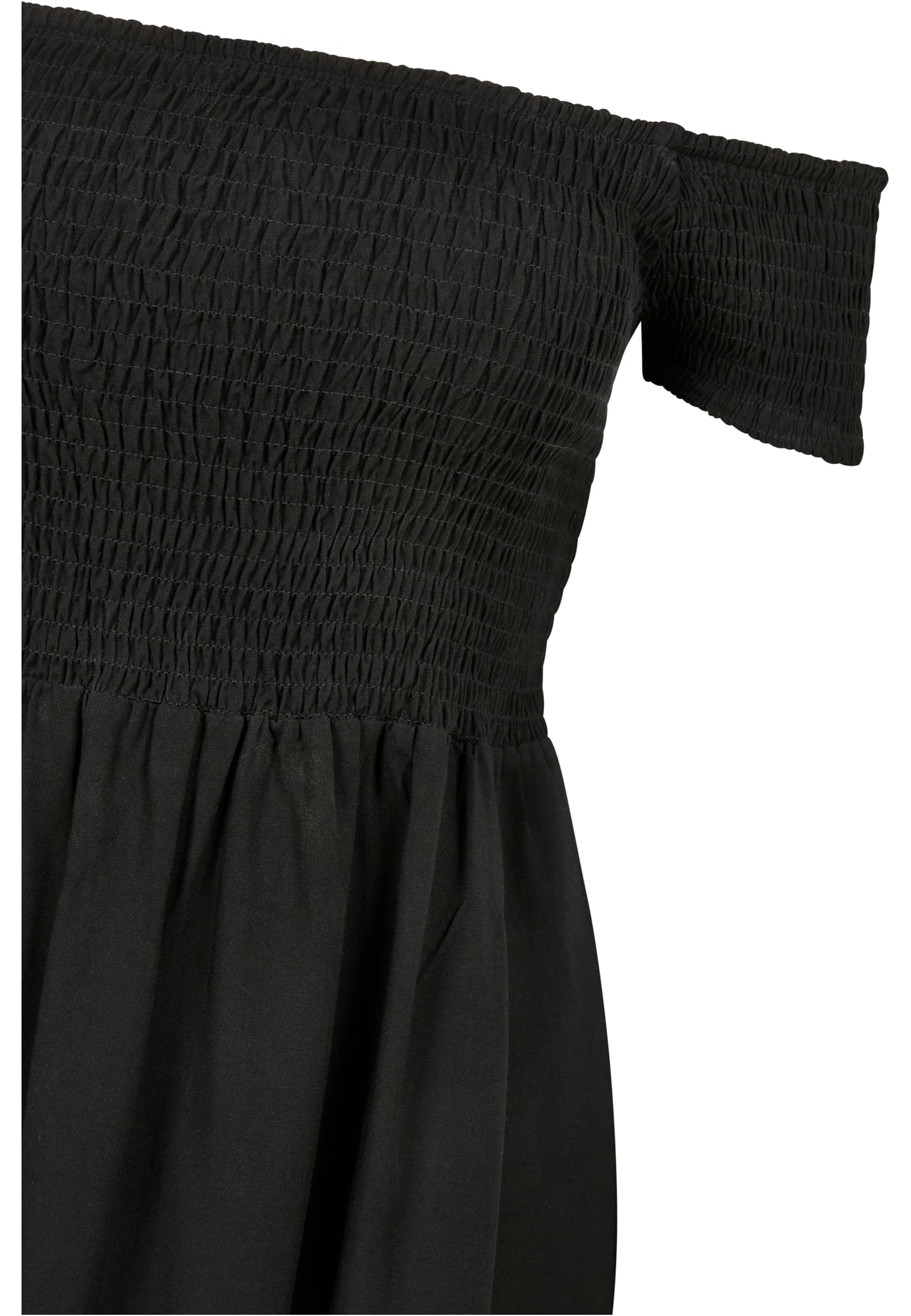 Ladies Smoked Off Shoulder Dress black 3XL - variant image 2