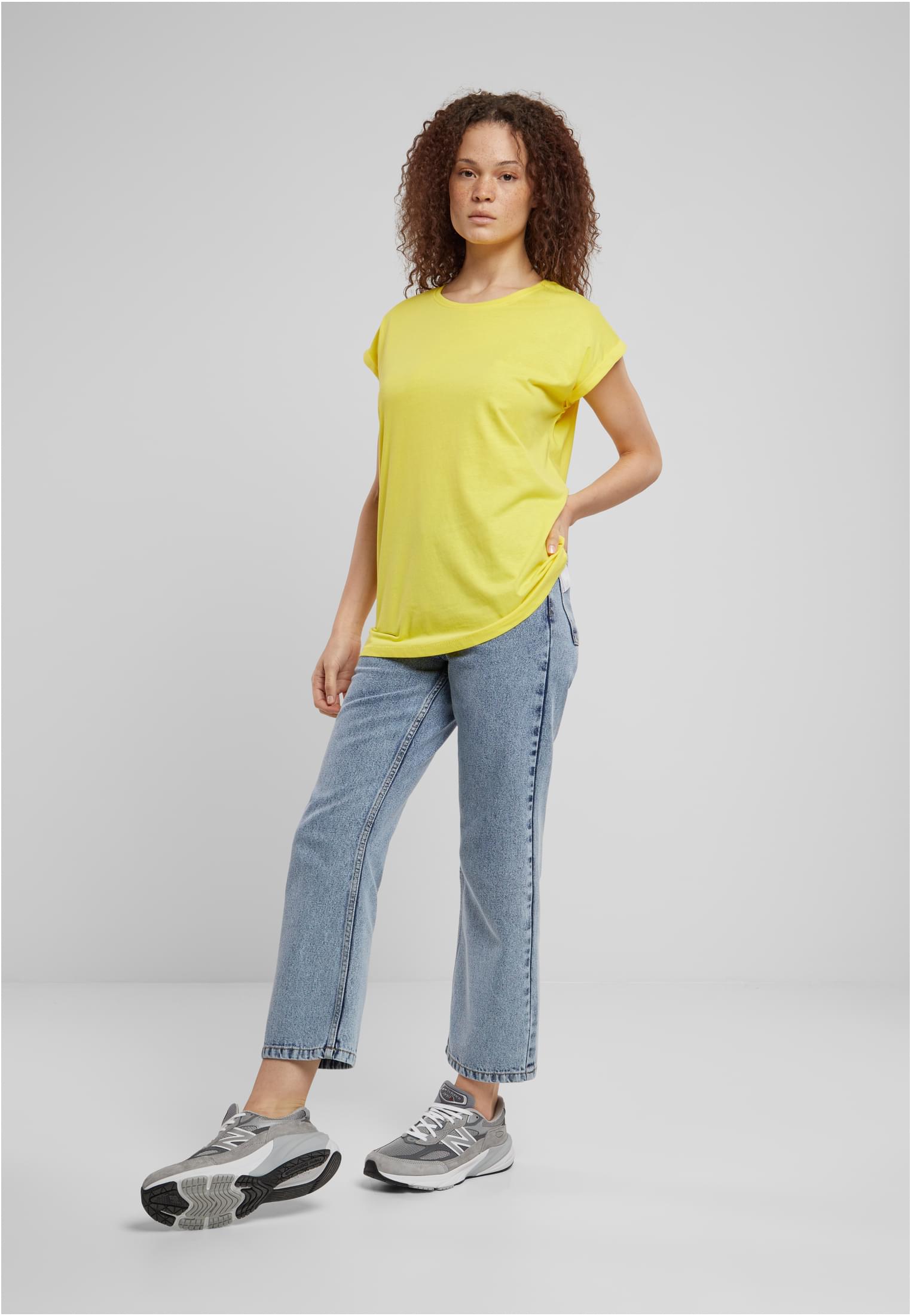 Ladies Extended Shoulder Tee brightyellow 3XL - variant image 4