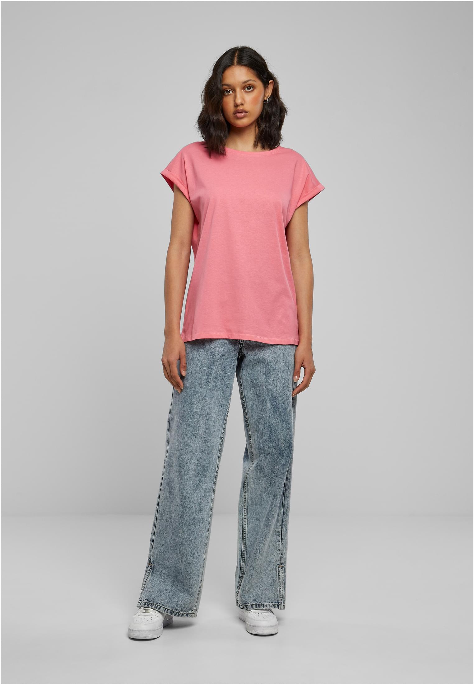 Ladies Extended Shoulder Tee pinkgrapefruit 3XL - variant image 4
