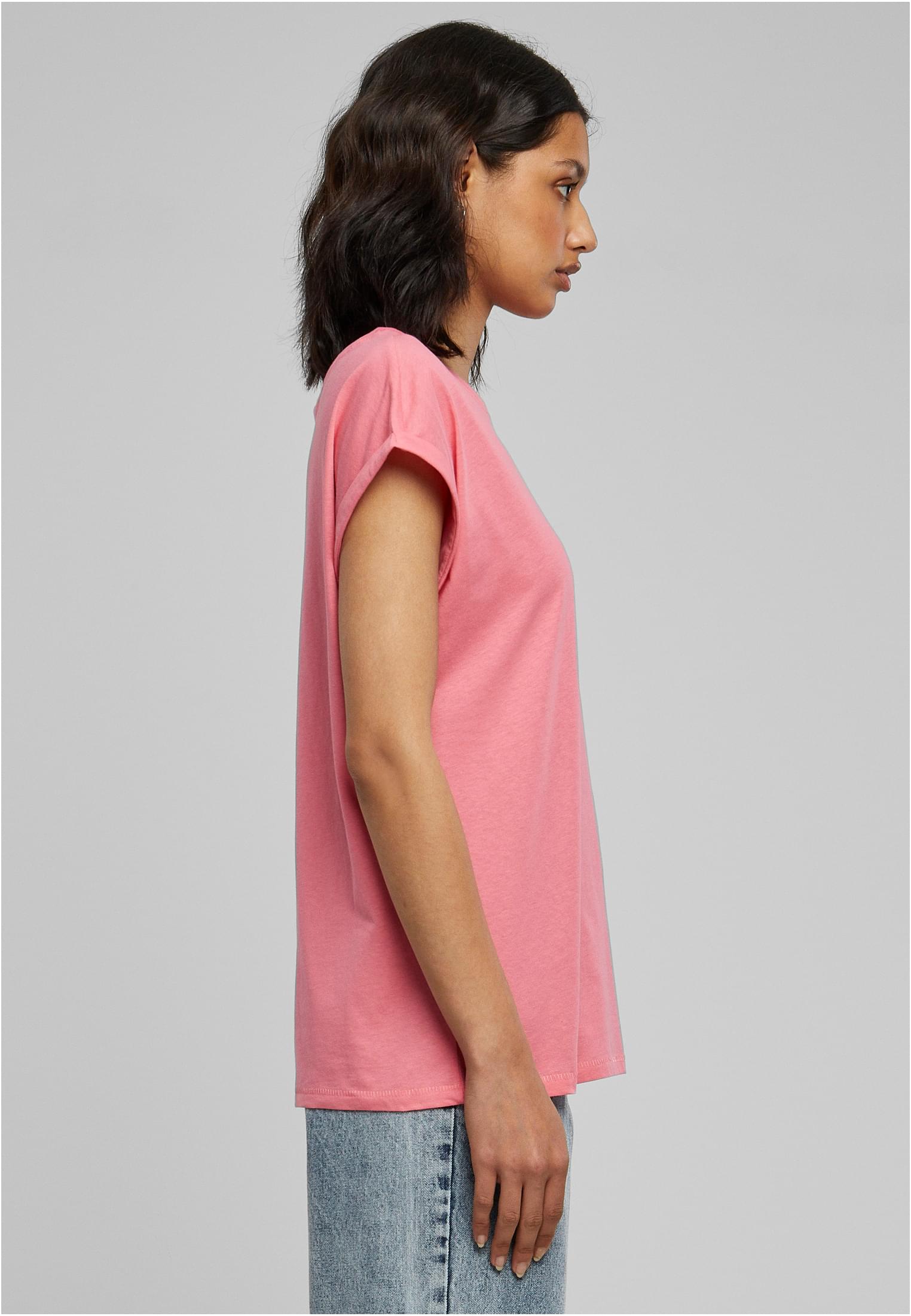 Ladies Extended Shoulder Tee pinkgrapefruit 3XL - variant image 3