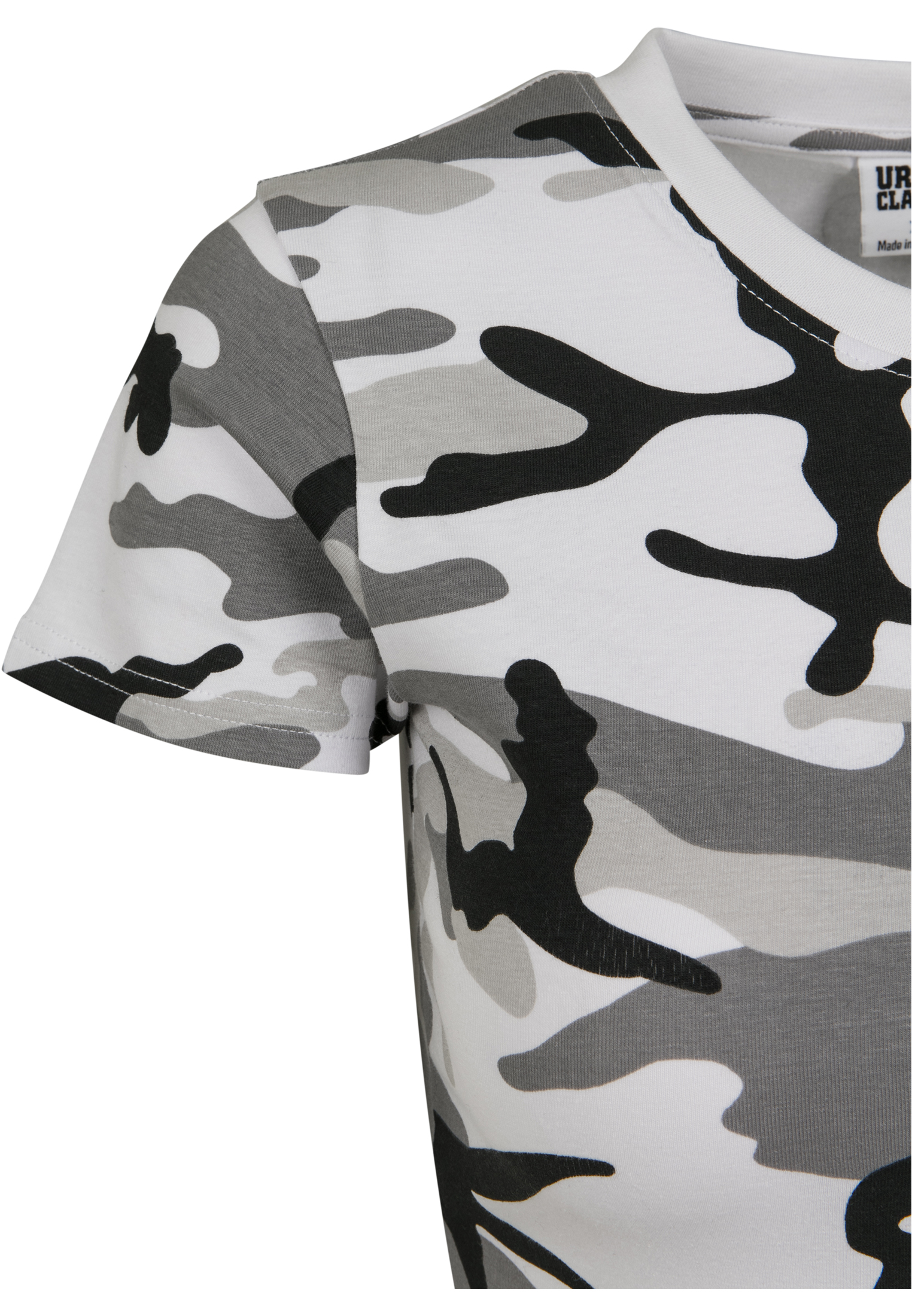Ladies Stretch Jersey Cropped Tee snow camo L - variant image 9