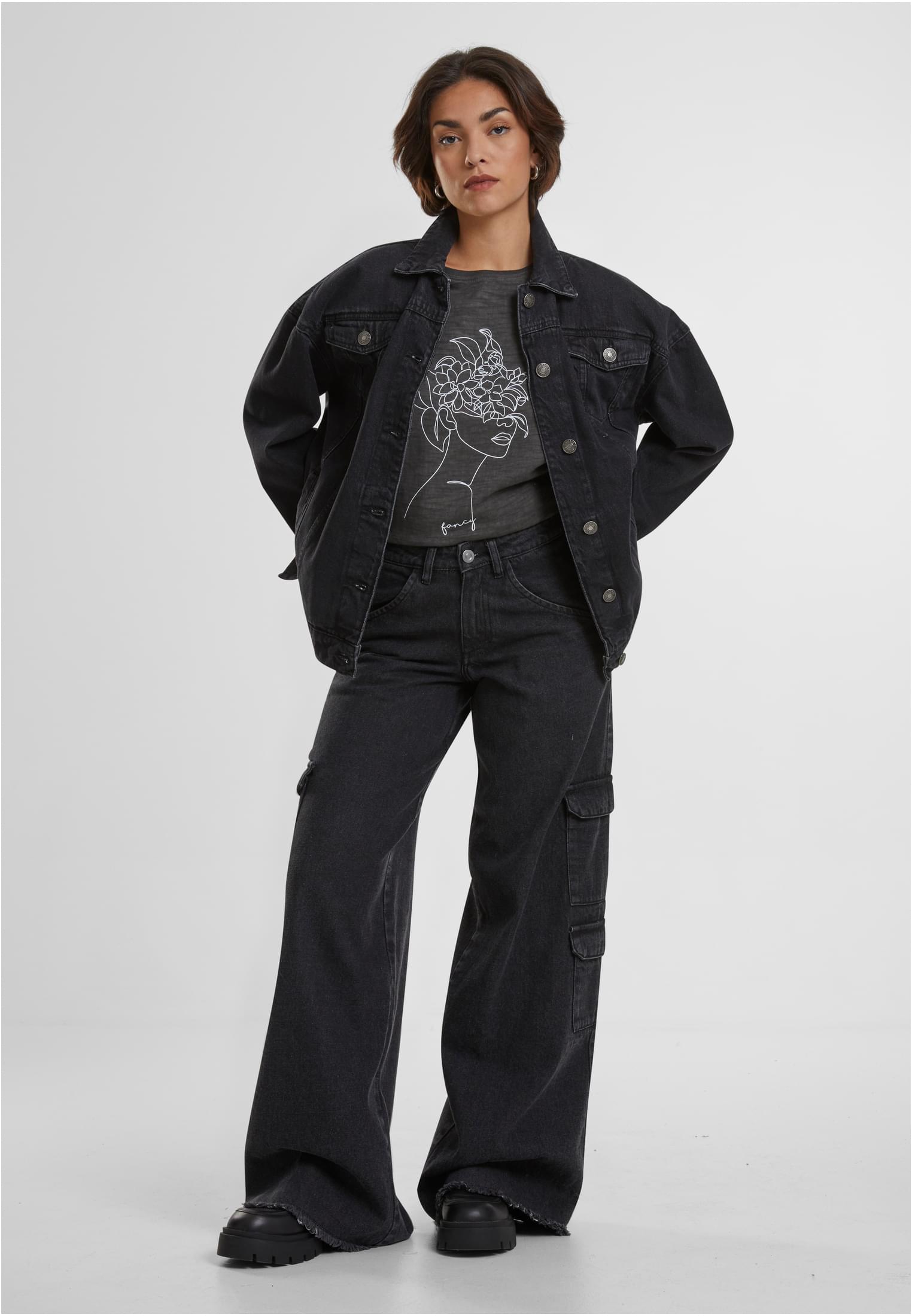 Ladies One Line Fruit Tee darkgrey L
 - variant image 1