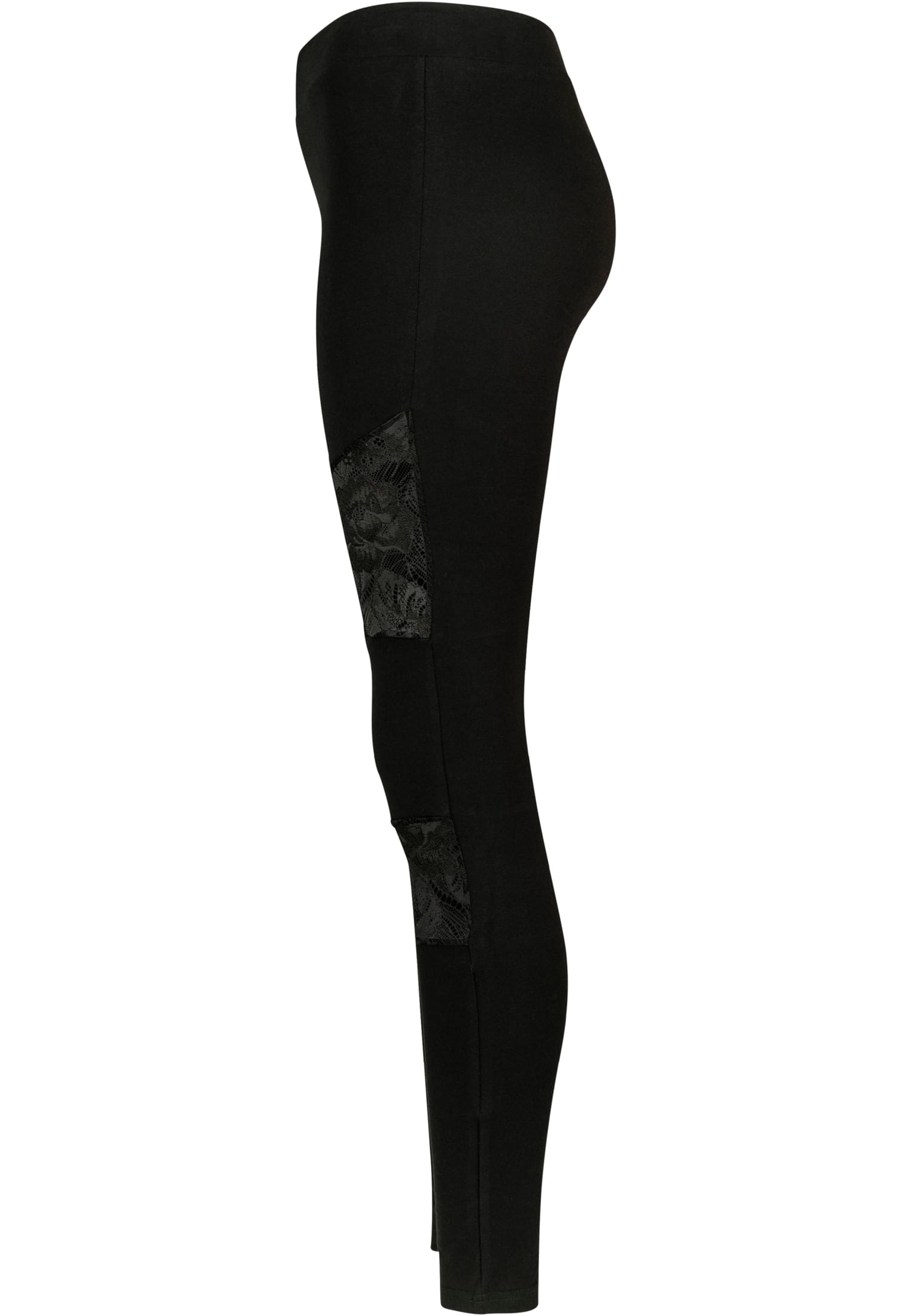 Ladies Laces Inset Leggings black 3XL - variant image 1