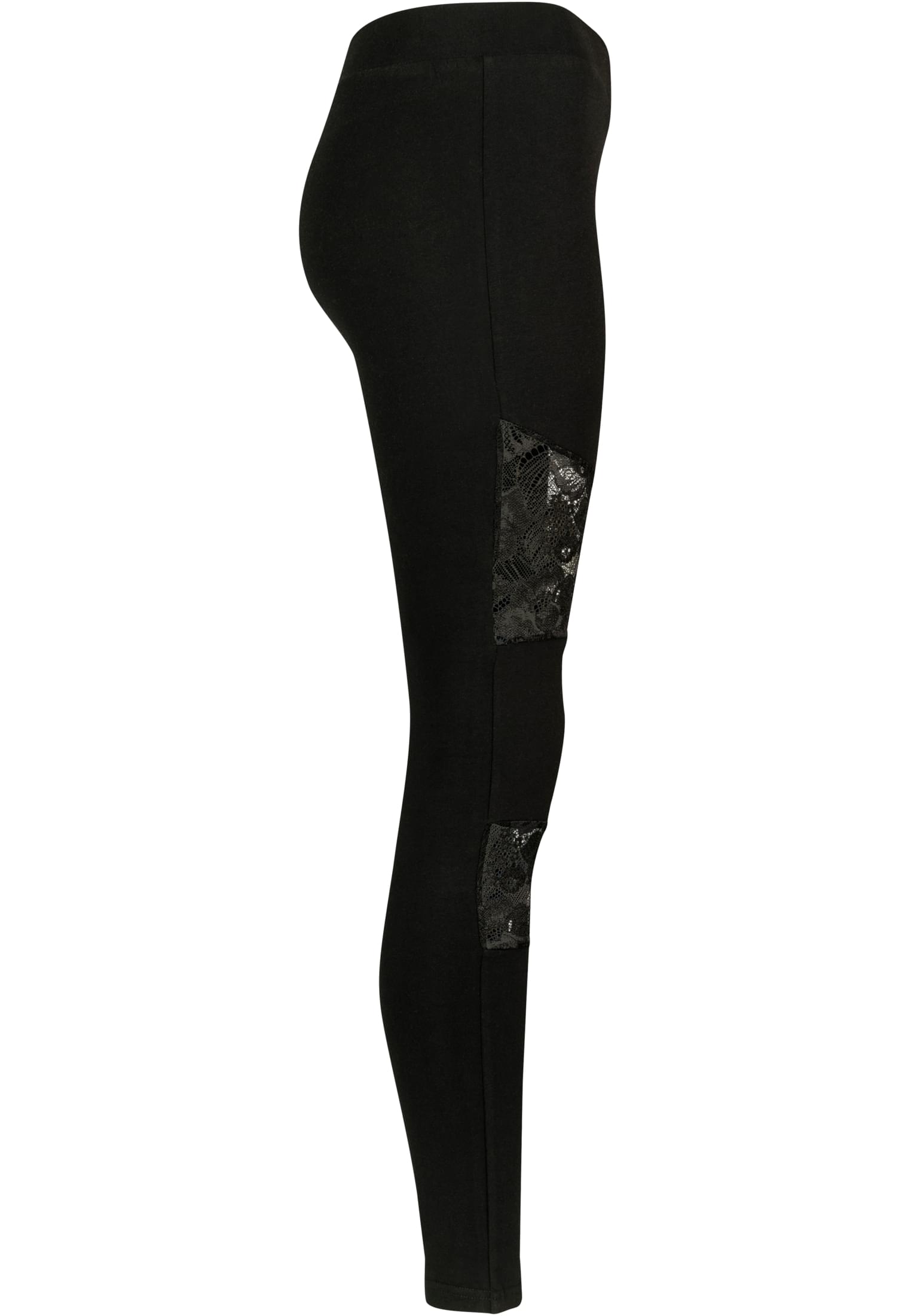 Ladies Laces Inset Leggings black 3XL - variant image 3