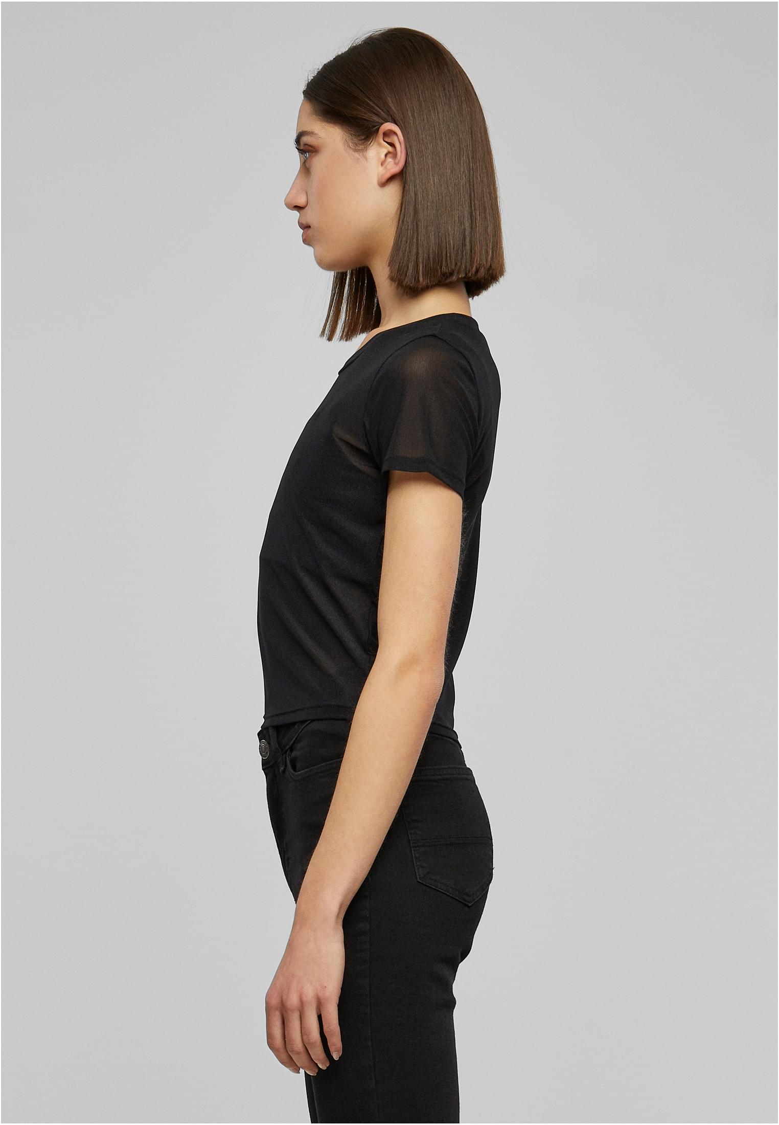 Ladies Short Mesh Tee black 5XL - variant image 1