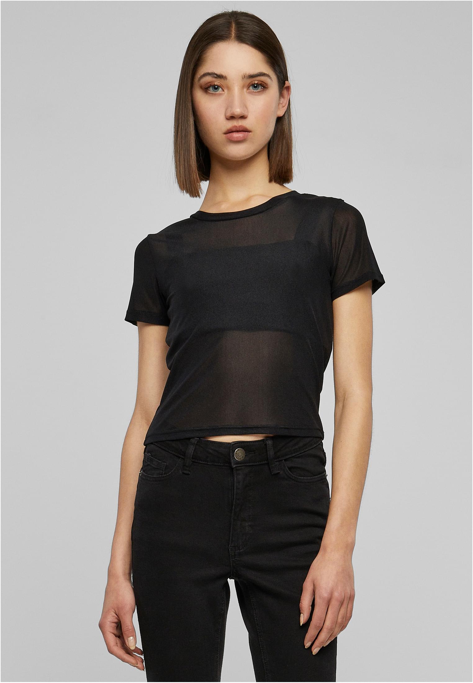 Ladies Short Mesh Tee black 5XL - alternate variant 1