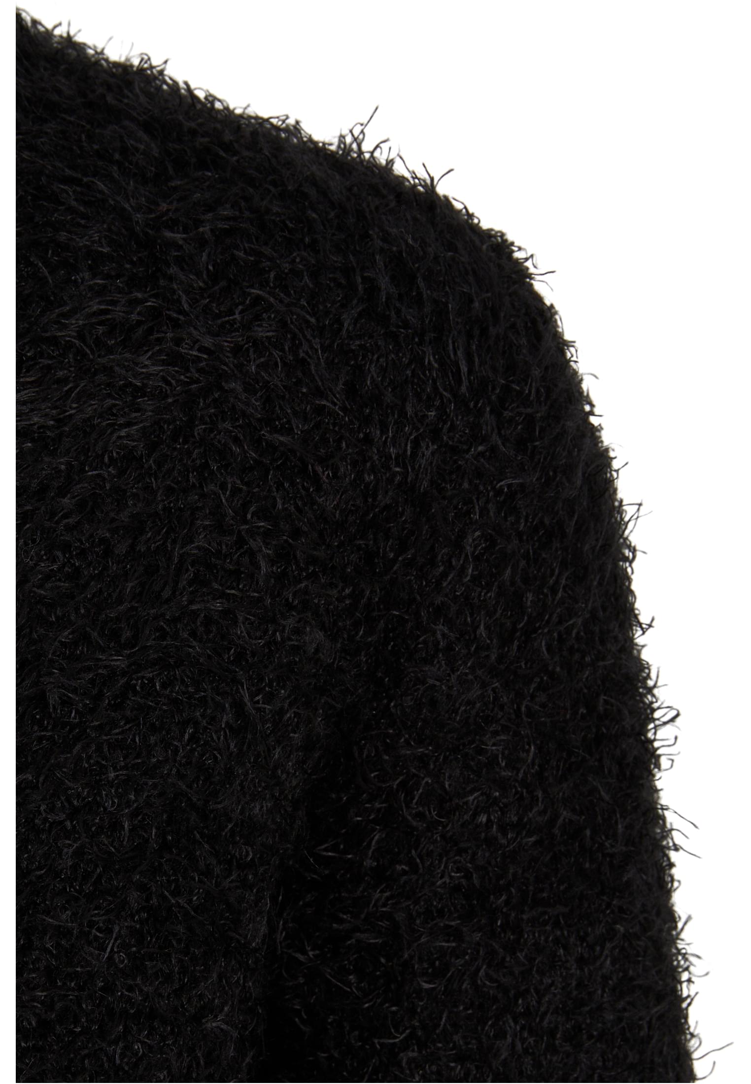 Ladies Tied Cropped Feather Cardigan black 3XL - variant image 9