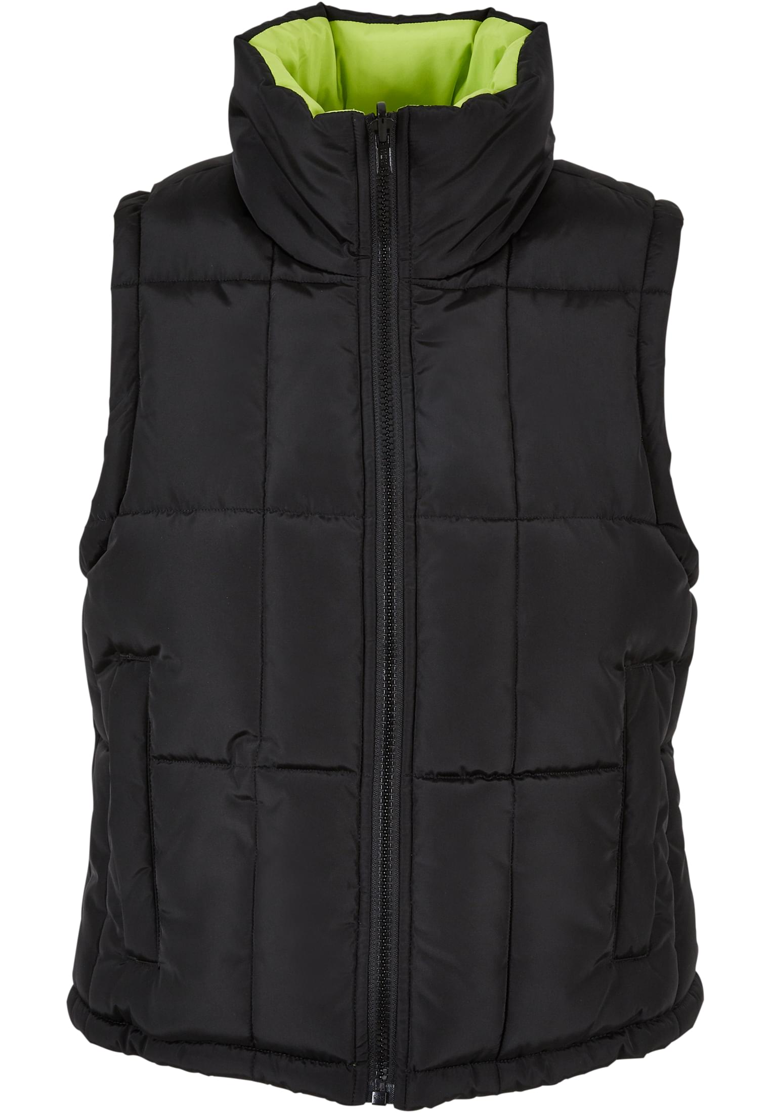 Ladies Reversible Cropped Puffer Vest black/frozenyellow 3XL - variant image 6