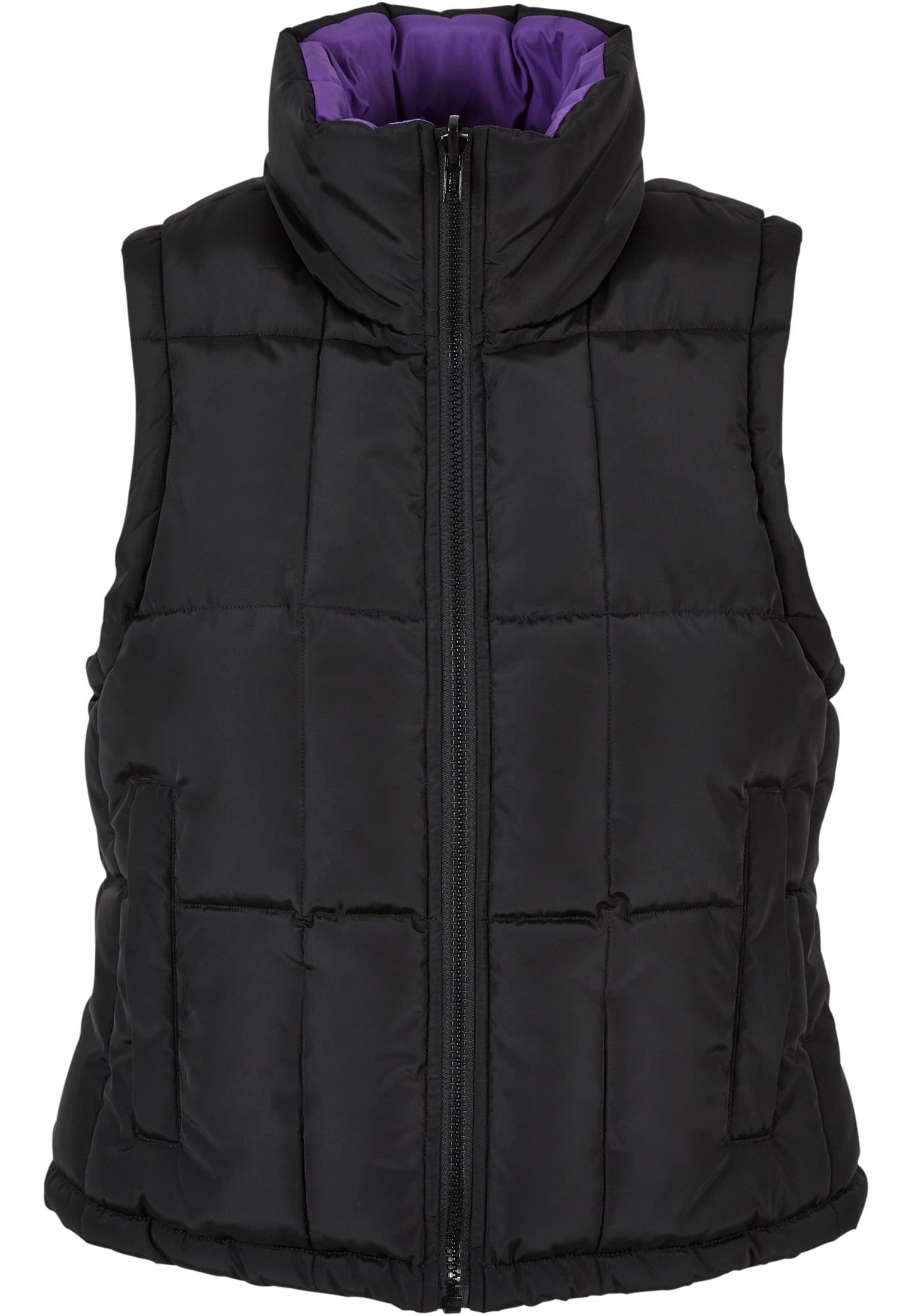 Ladies Reversible Cropped Puffer Vest black/realviolet 3XL - variant image 6