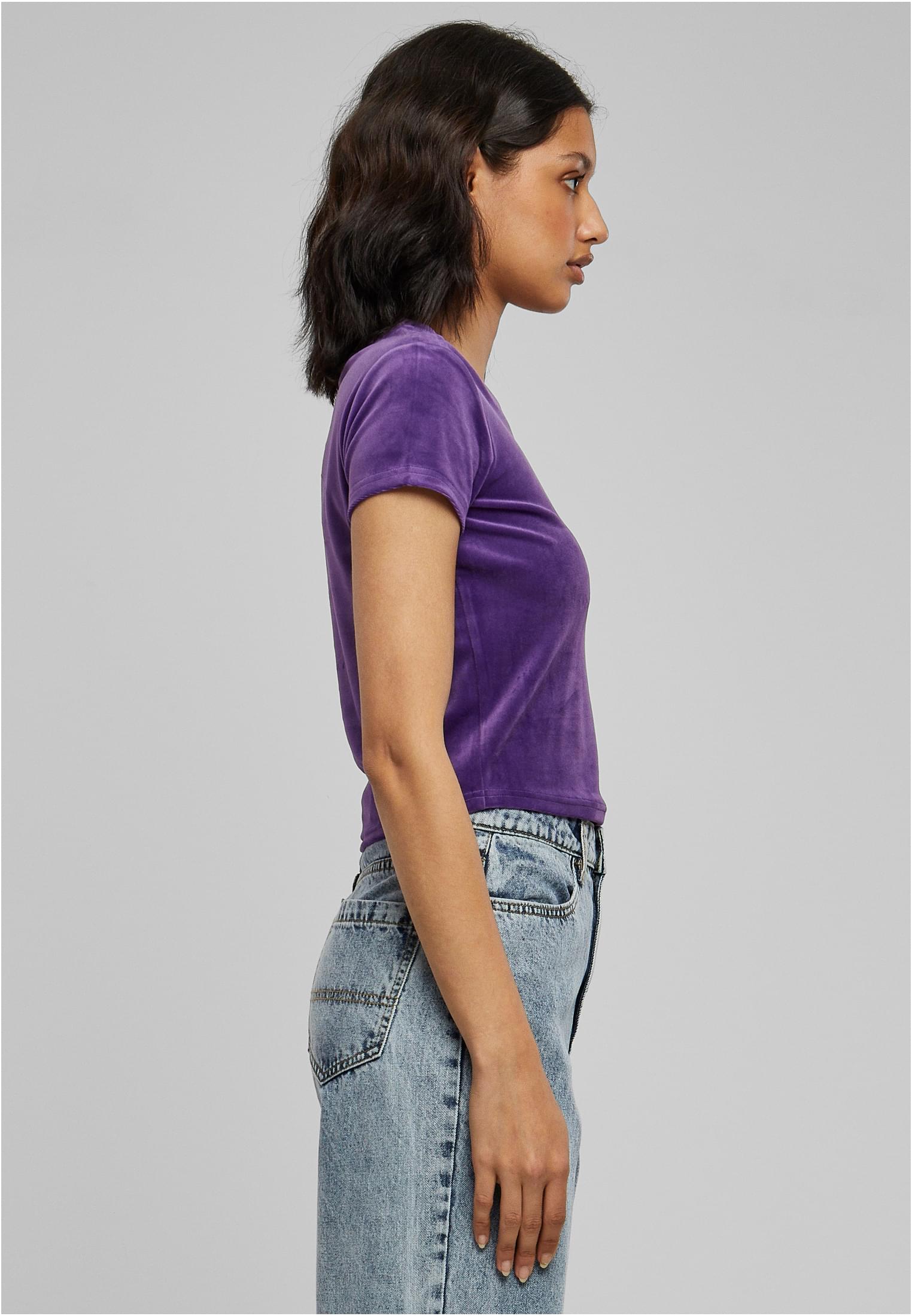 T-shirt en velours court pour femmes realviolet 3XL
 - variant image 3