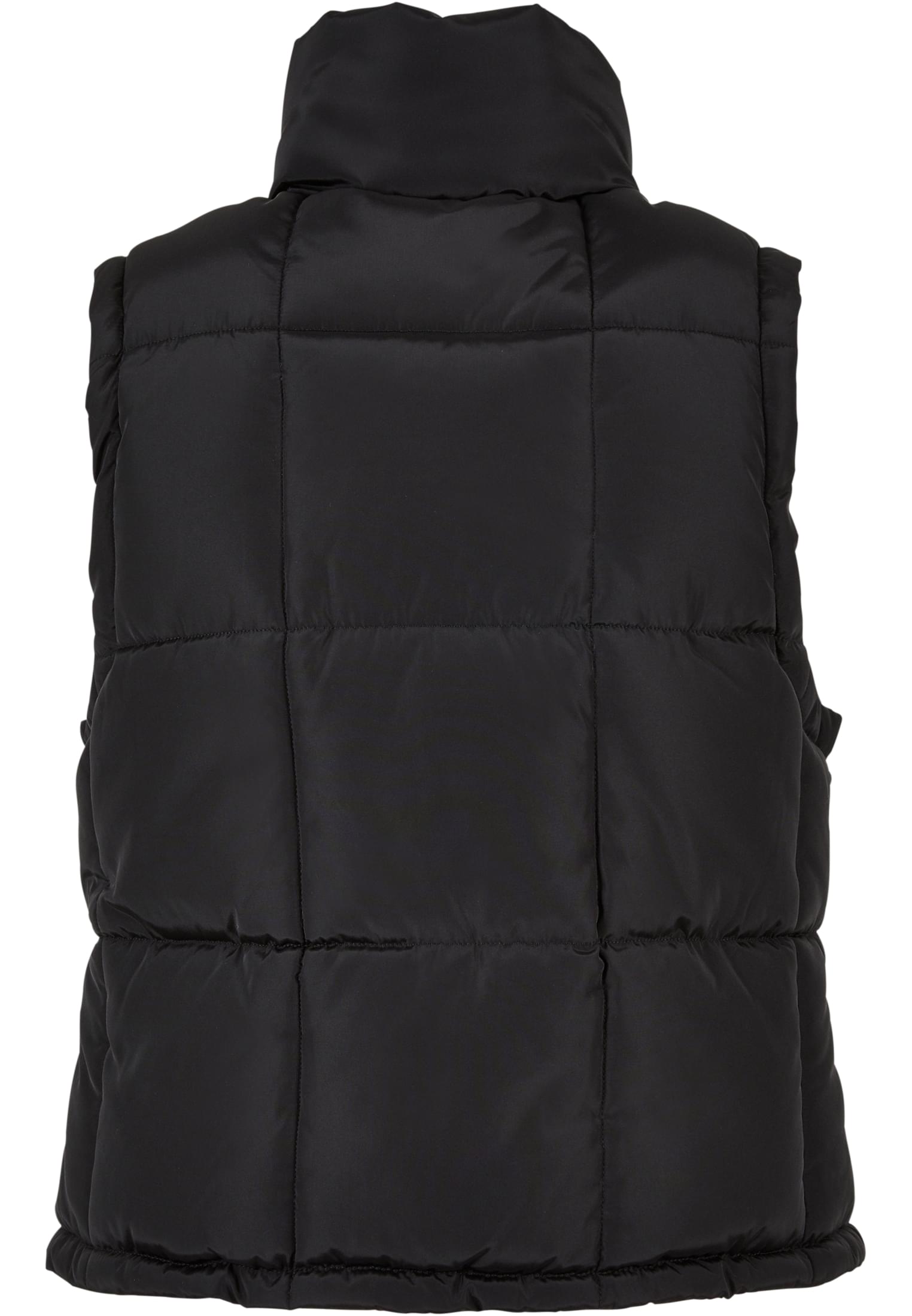 Ladies Reversible Cropped Puffer Vest black/fuchsia 3XL - variant image 7
