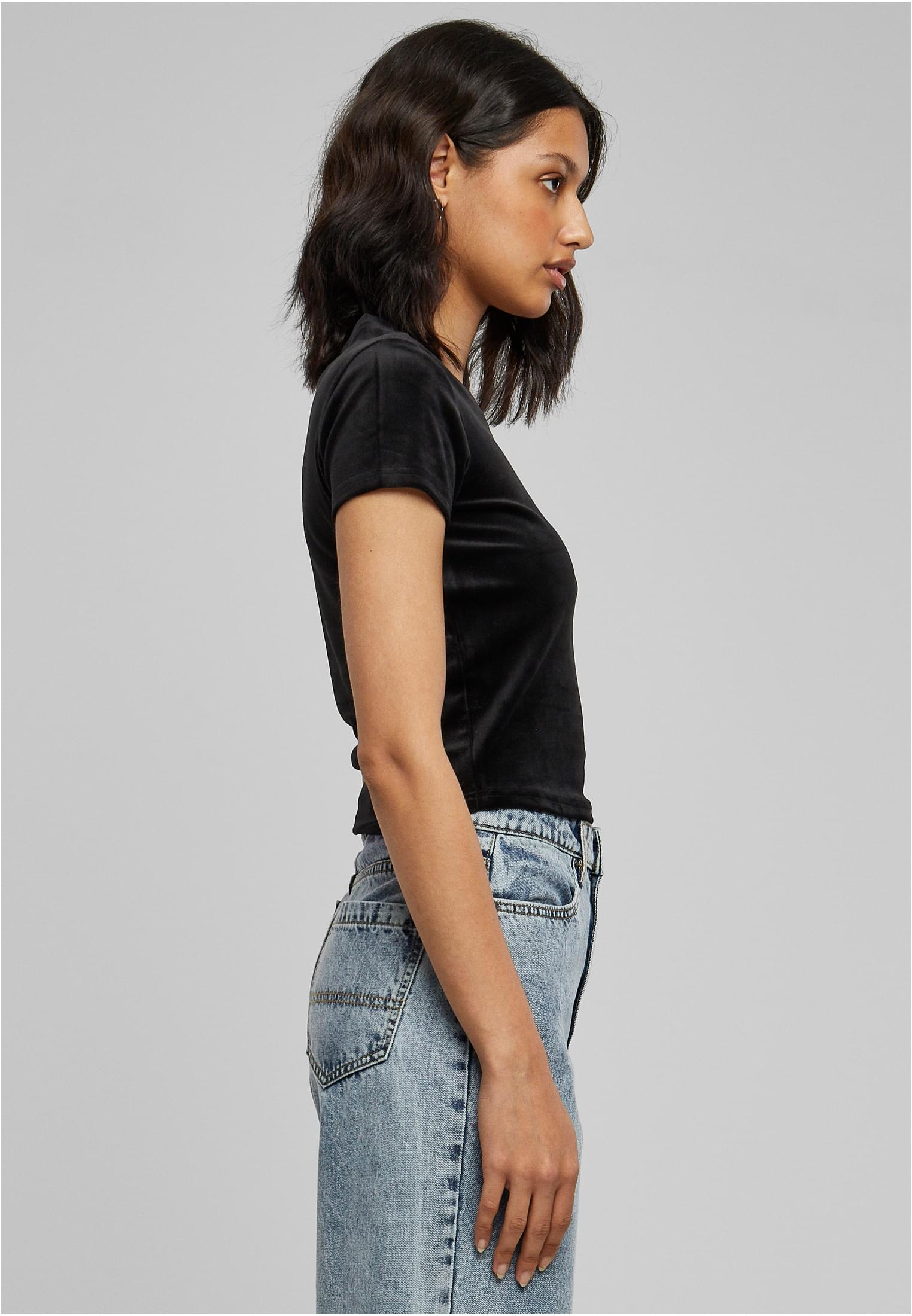 T-shirts en velours noirs pour femmes 3XL
 - variant image 3