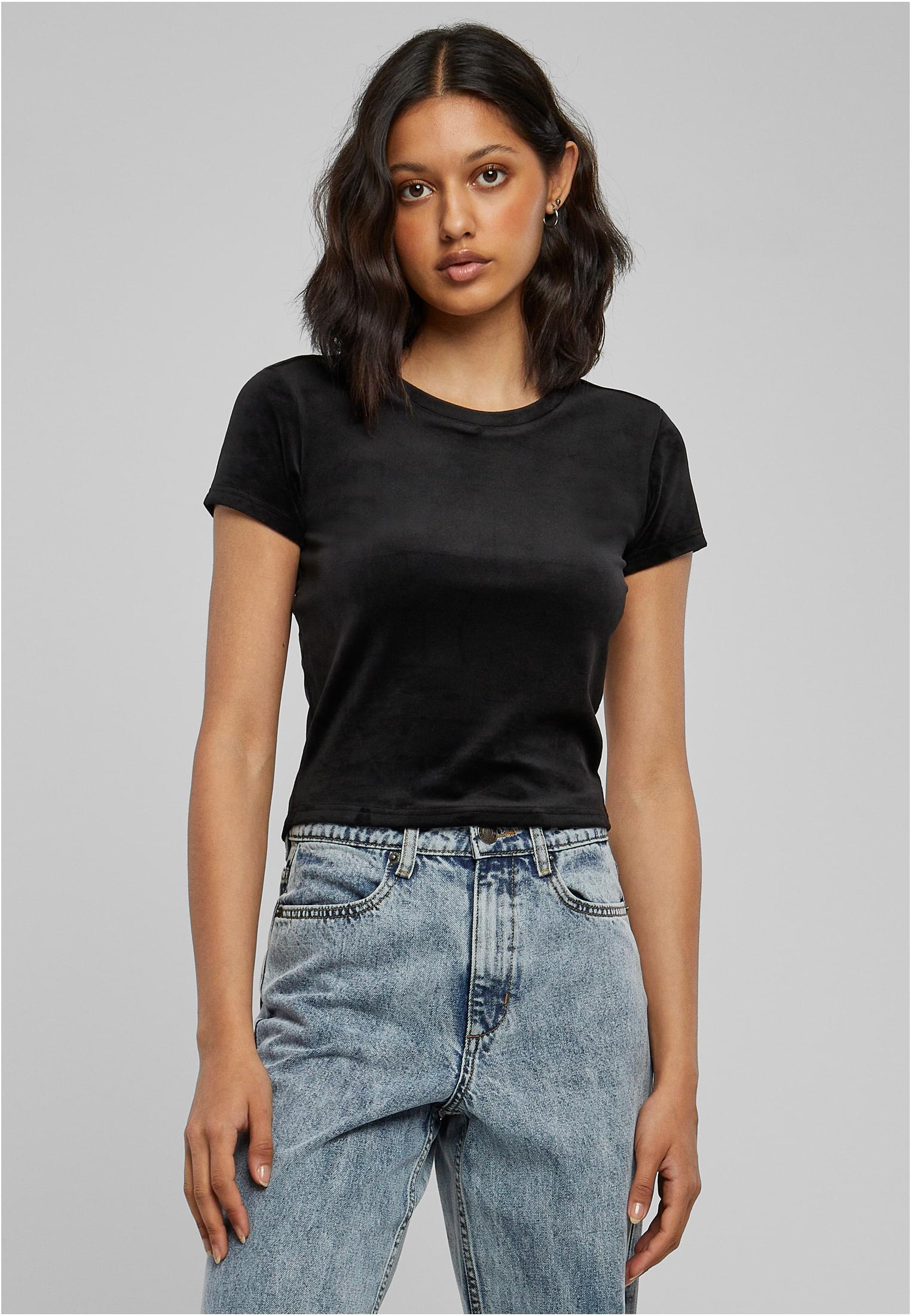T-shirts en velours noirs pour femmes 3XL
 - alternate variant 1
