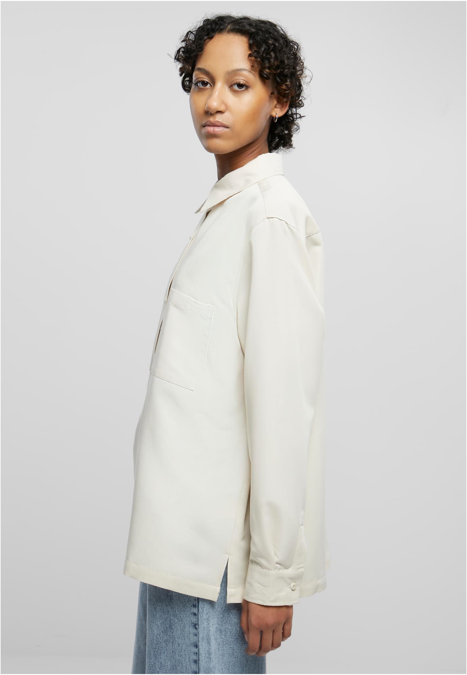 Ladies Oversized Twill Shirt sand 3XL - variant image 1