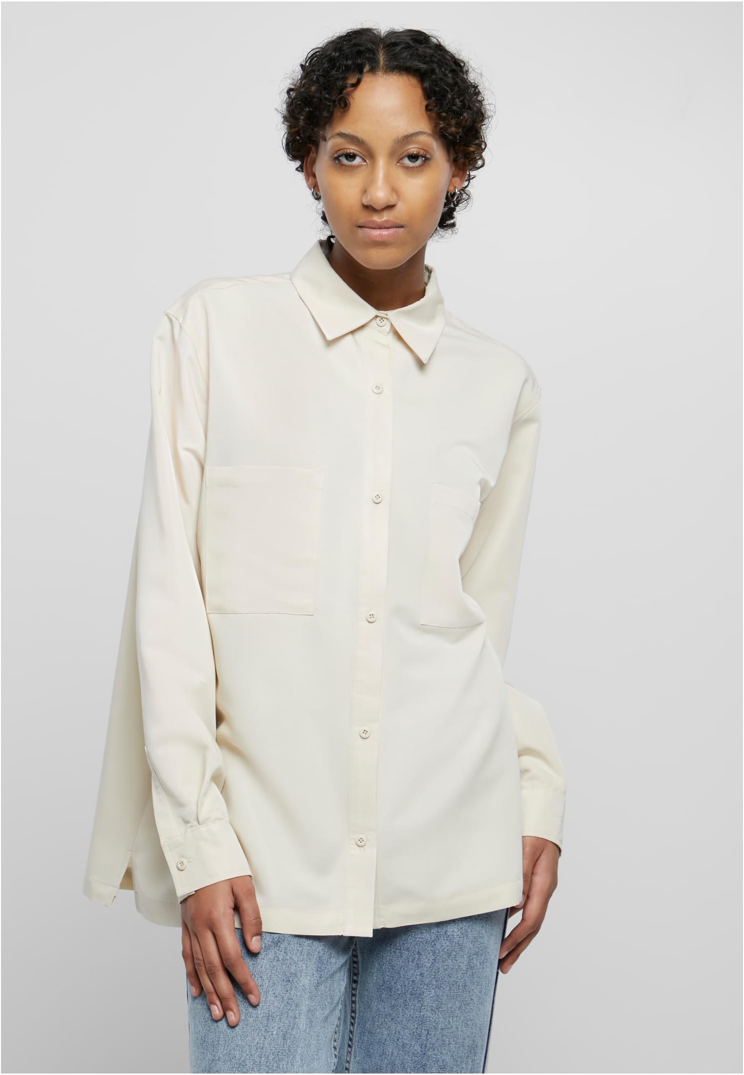 Ladies Oversized Twill Shirt sand 3XL - alternate variant 2