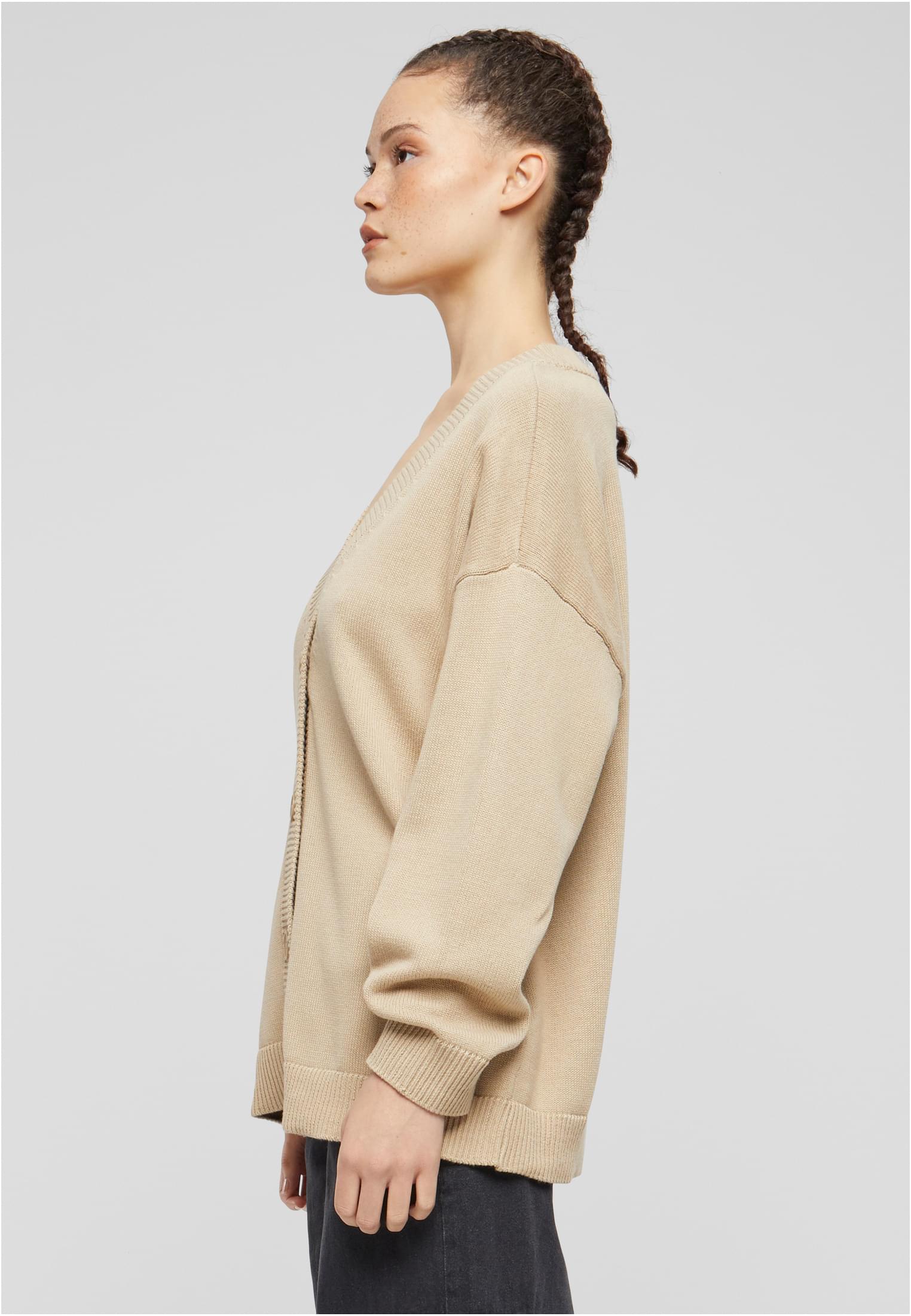 Ladies Big Oversized Cardigan wetsand 4XL - variant image 1