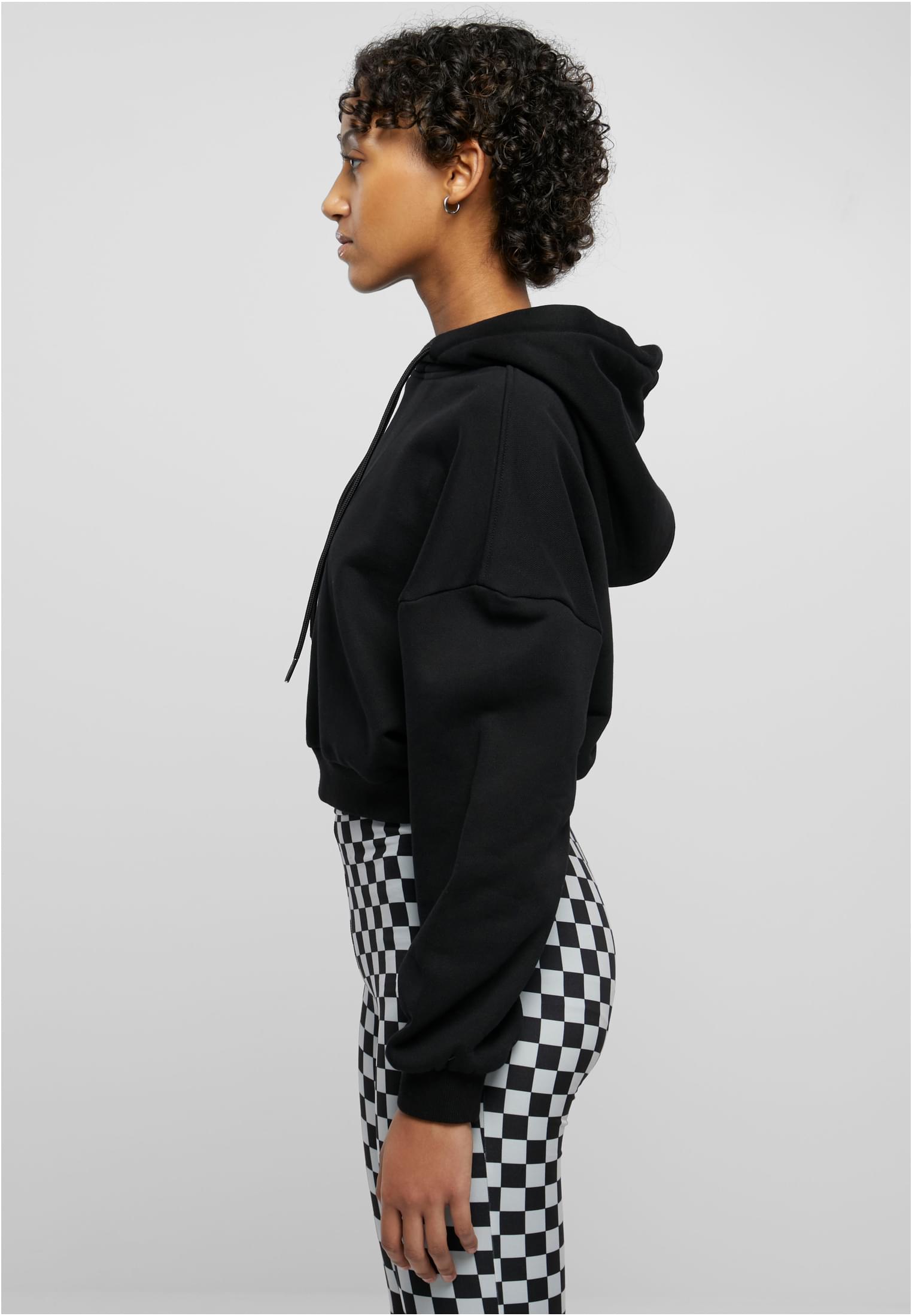 Ladies Cropped Heavy Hoody black 3XL - variant image 1