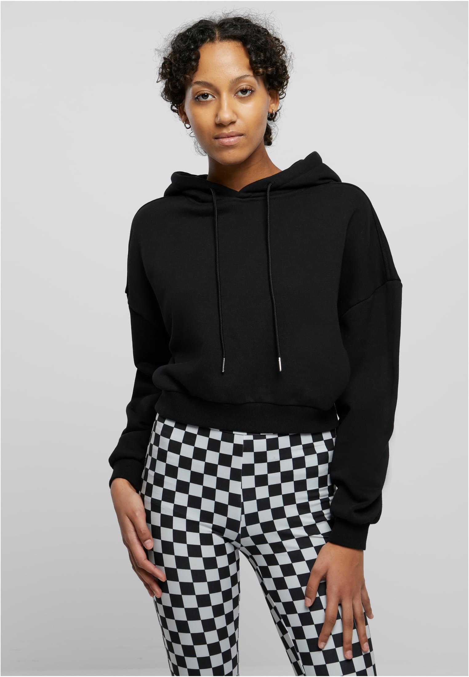 Ladies Cropped Heavy Hoody black 3XL - alternate variant 1