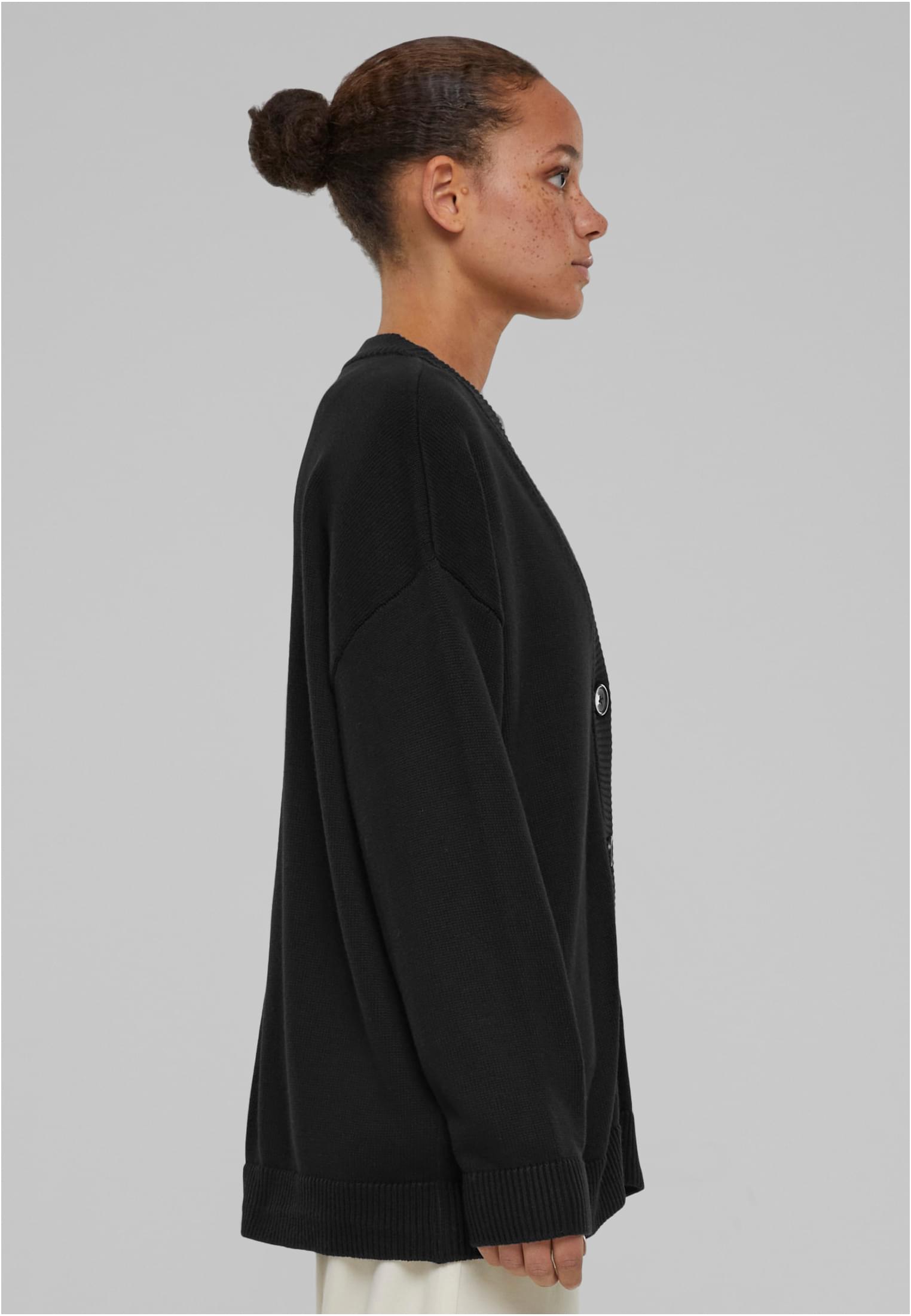 Ladies Big Oversized Cardigan black 3XL - variant image 3