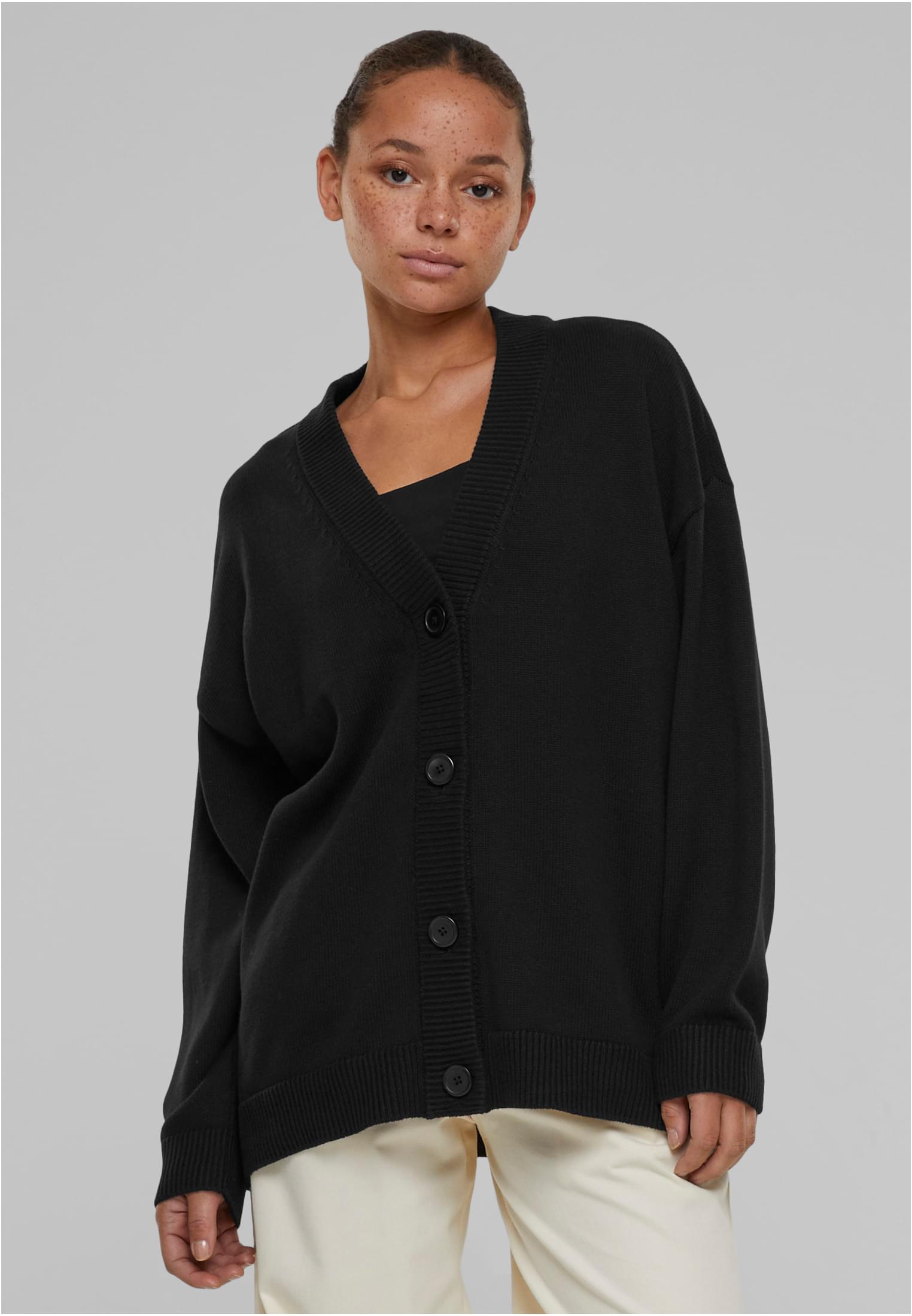 Ladies Big Oversized Cardigan black 3XL - alternate variant 1