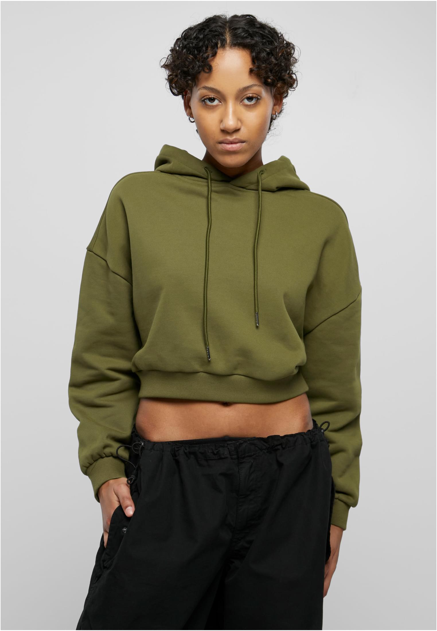Ladies Cropped Heavy Hoody summerolive L - alternate variant 2