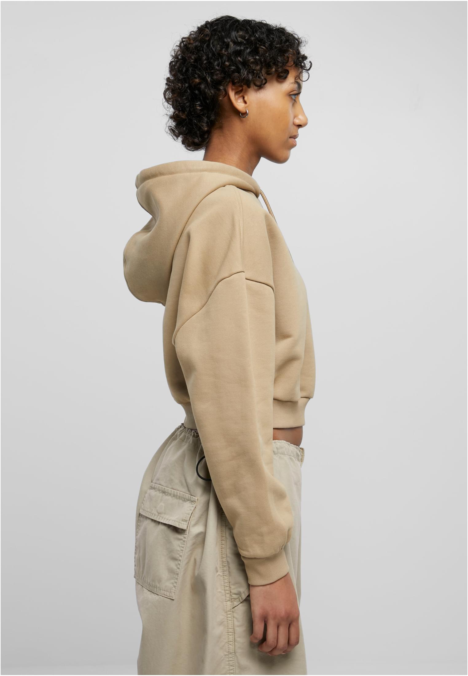 Ladies Cropped Heavy Hoody warmsand 3XL - variant image 3