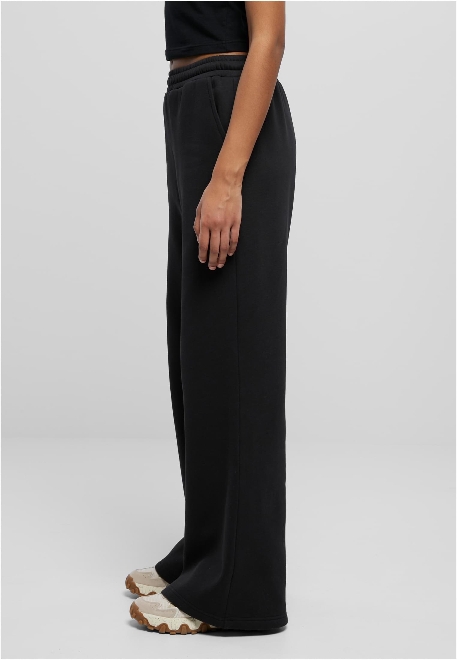 Ladies Organic Ultra Wide Sweat Pants black 3XL - variant image 1