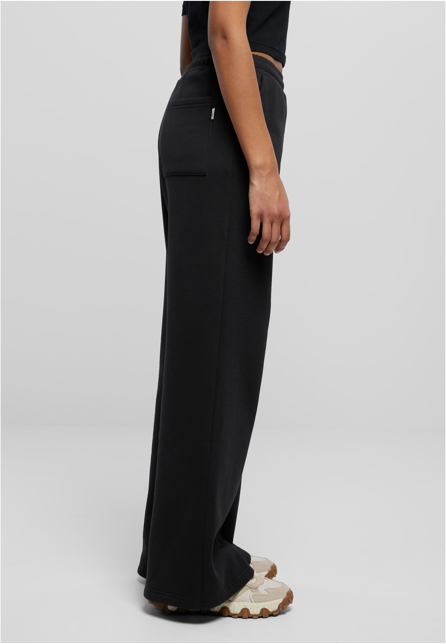 Ladies Organic Ultra Wide Sweat Pants black 3XL - variant image 3