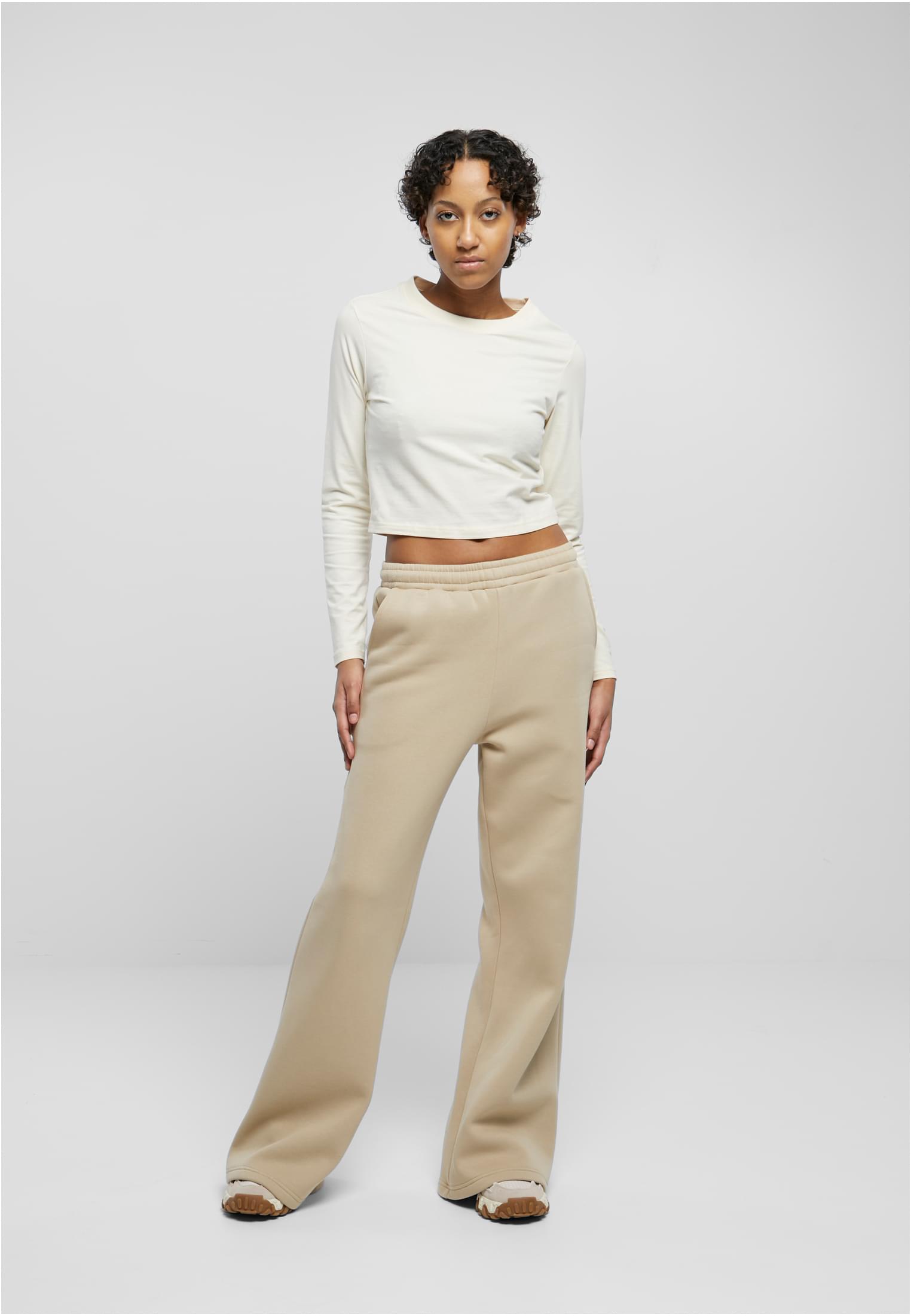 Ladies Organic Ultra Wide Sweat Pants wetsand 3XL - variant image 4