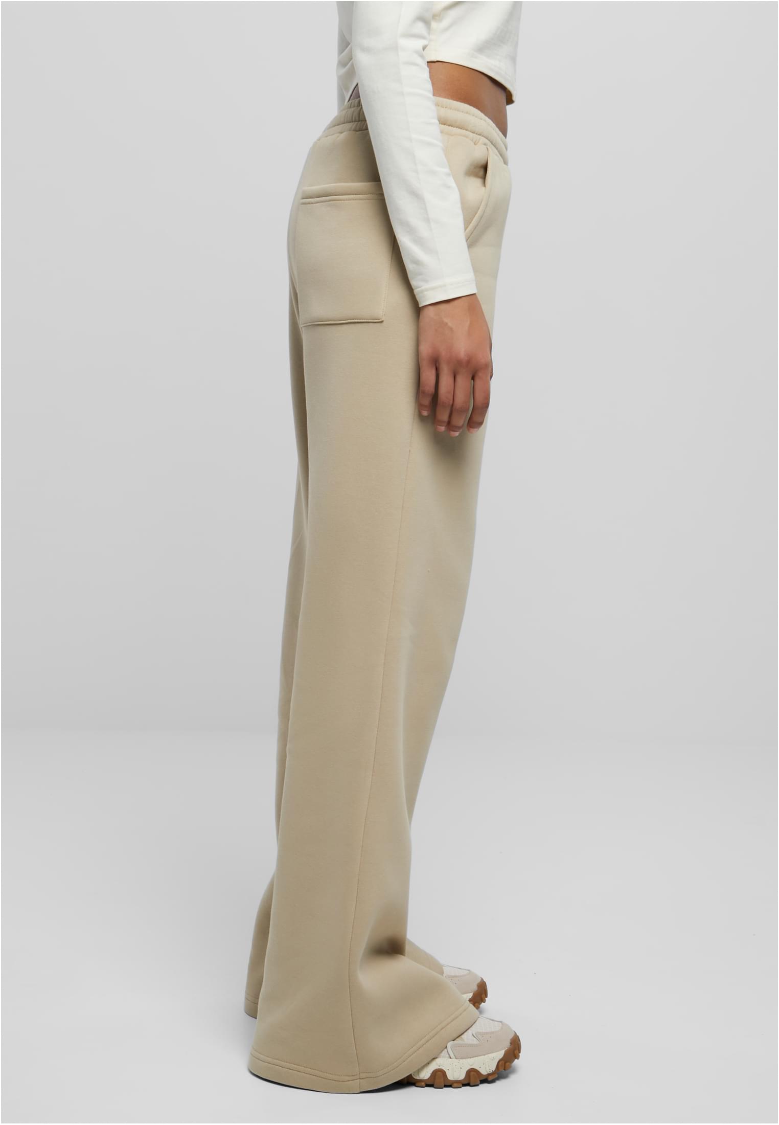 Ladies Organic Ultra Wide Sweat Pants wetsand 3XL - variant image 3