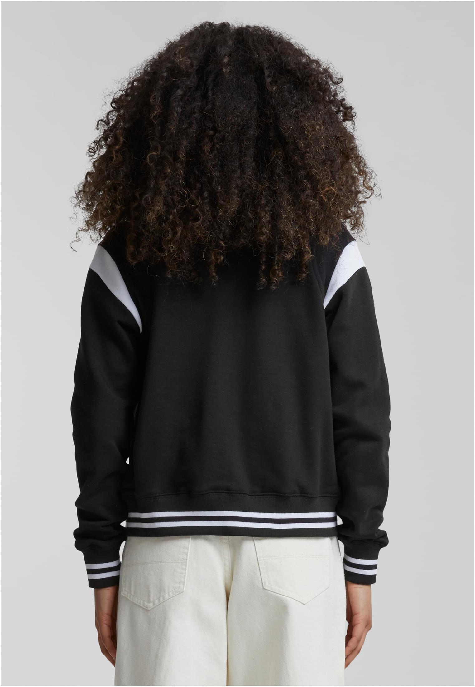 Chaleco para mujer de instituto, negro/blanco, 3XL
 - variant image 1