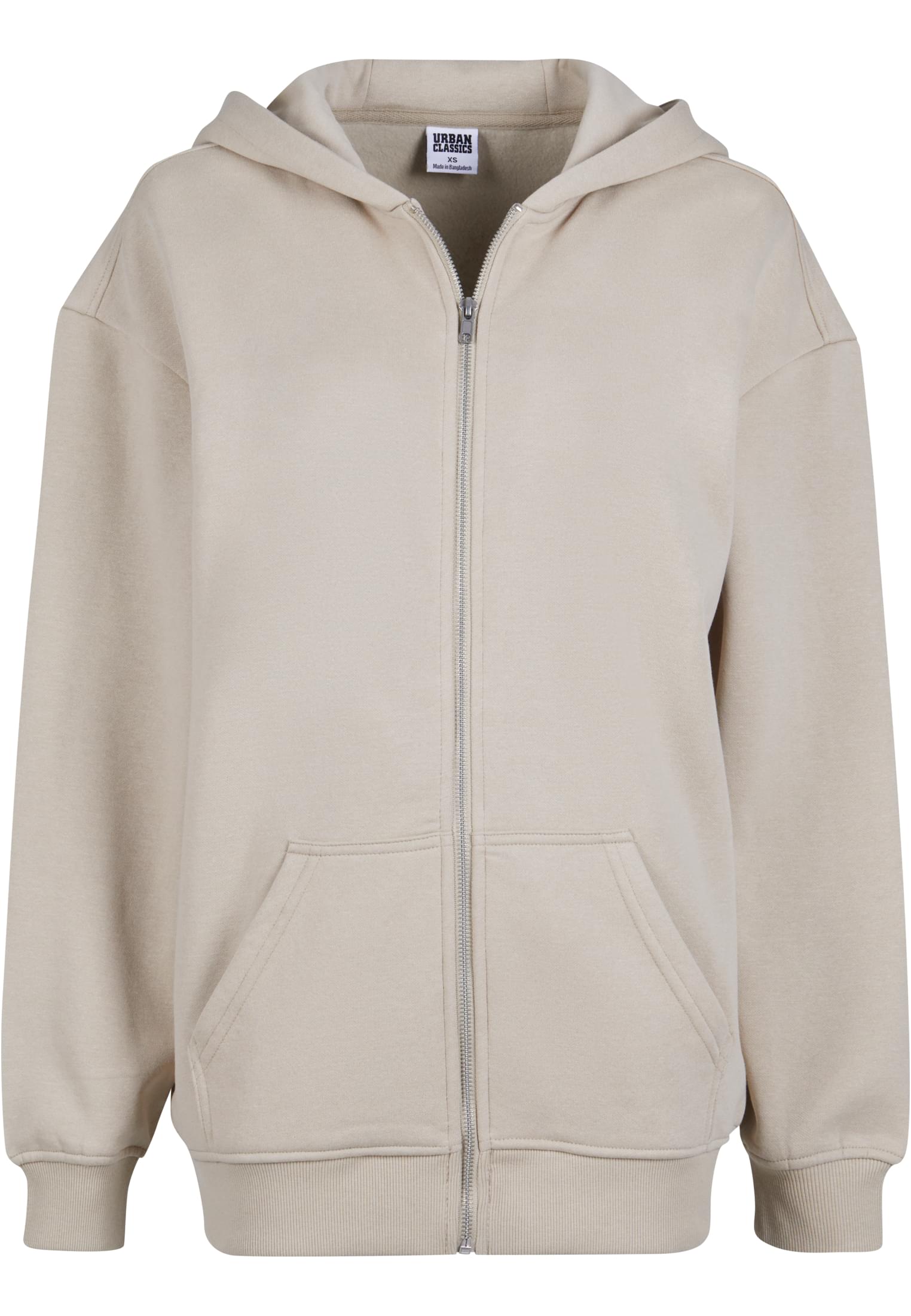 Ladies Oversized Zip Hoody wetsand M - alternate variant 3