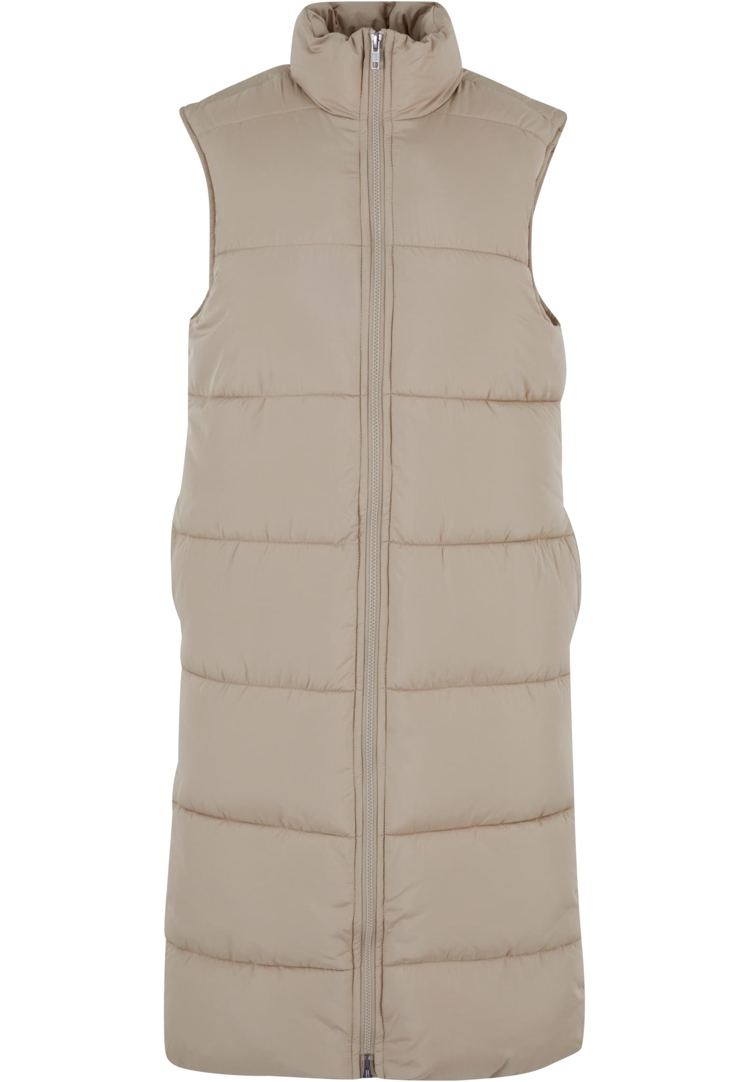 Ladies Long Puffer Vest wetsand 3XL - variant image 5