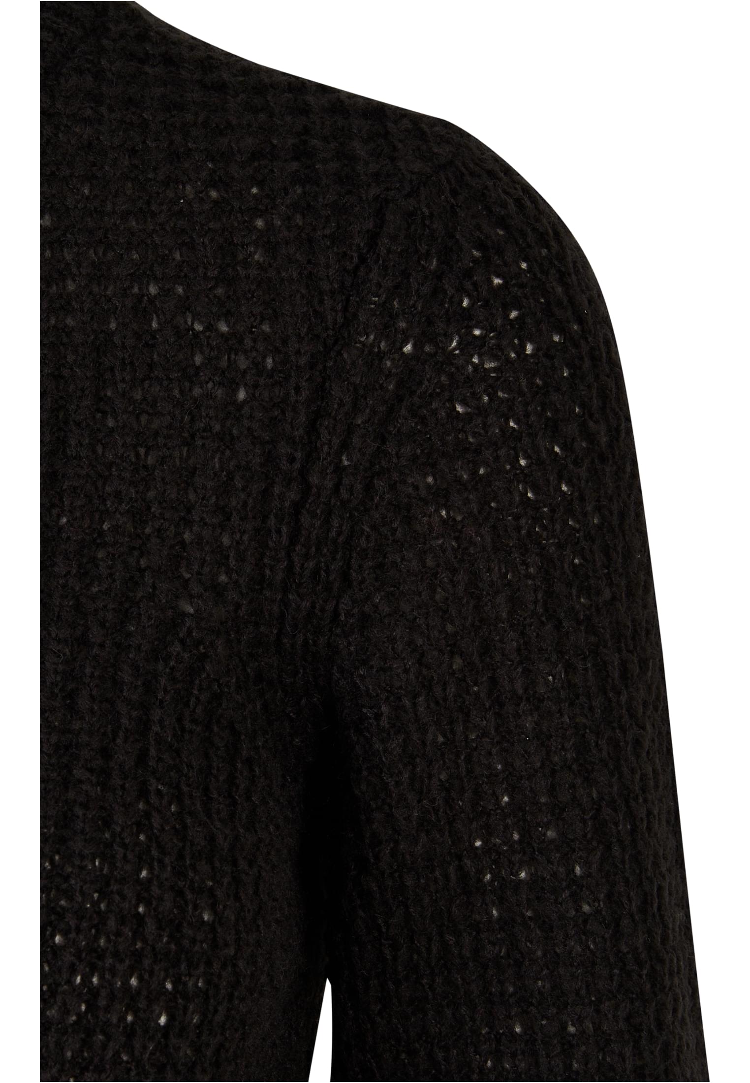 Ladies Short Waffle Sweater black 3XL - variant image 10