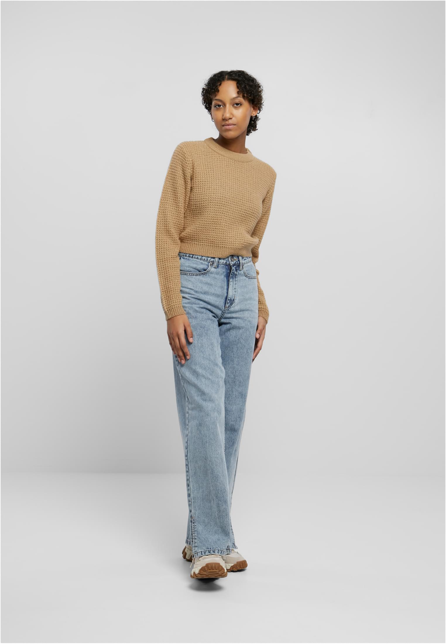 Ladies Short Waffle Sweater warmsand 3XL - variant image 4