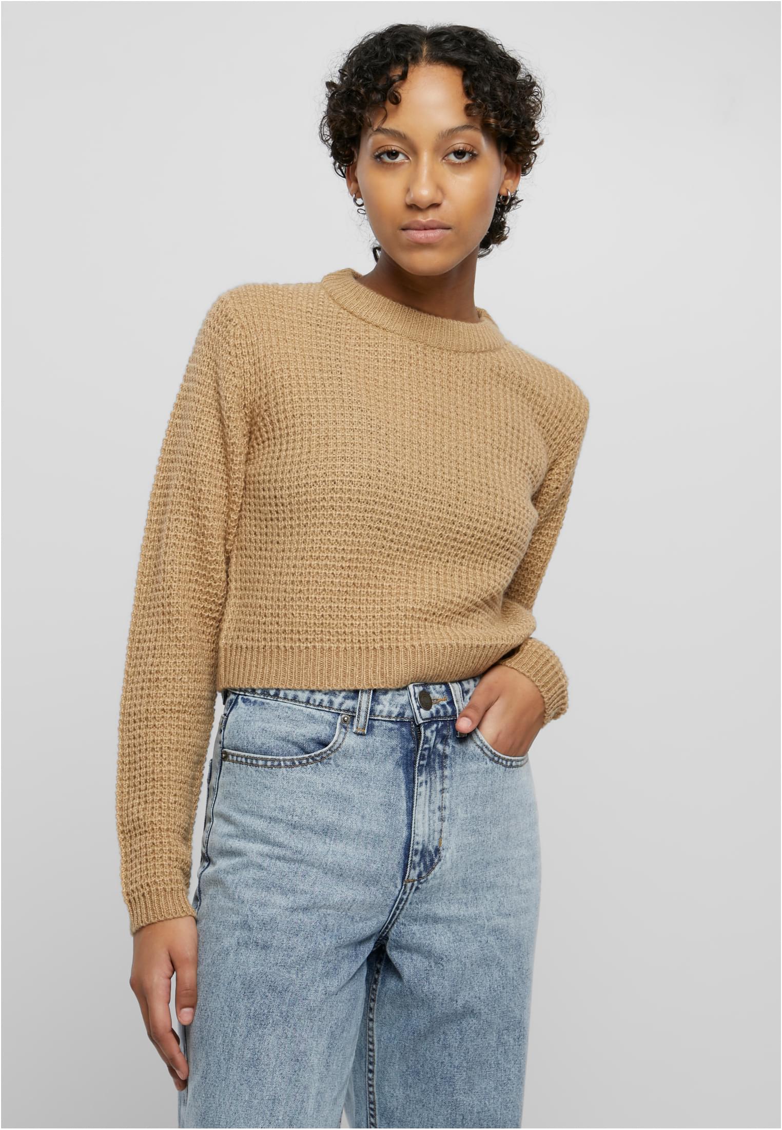 Ladies Short Waffle Sweater warmsand 3XL - alternate variant 3