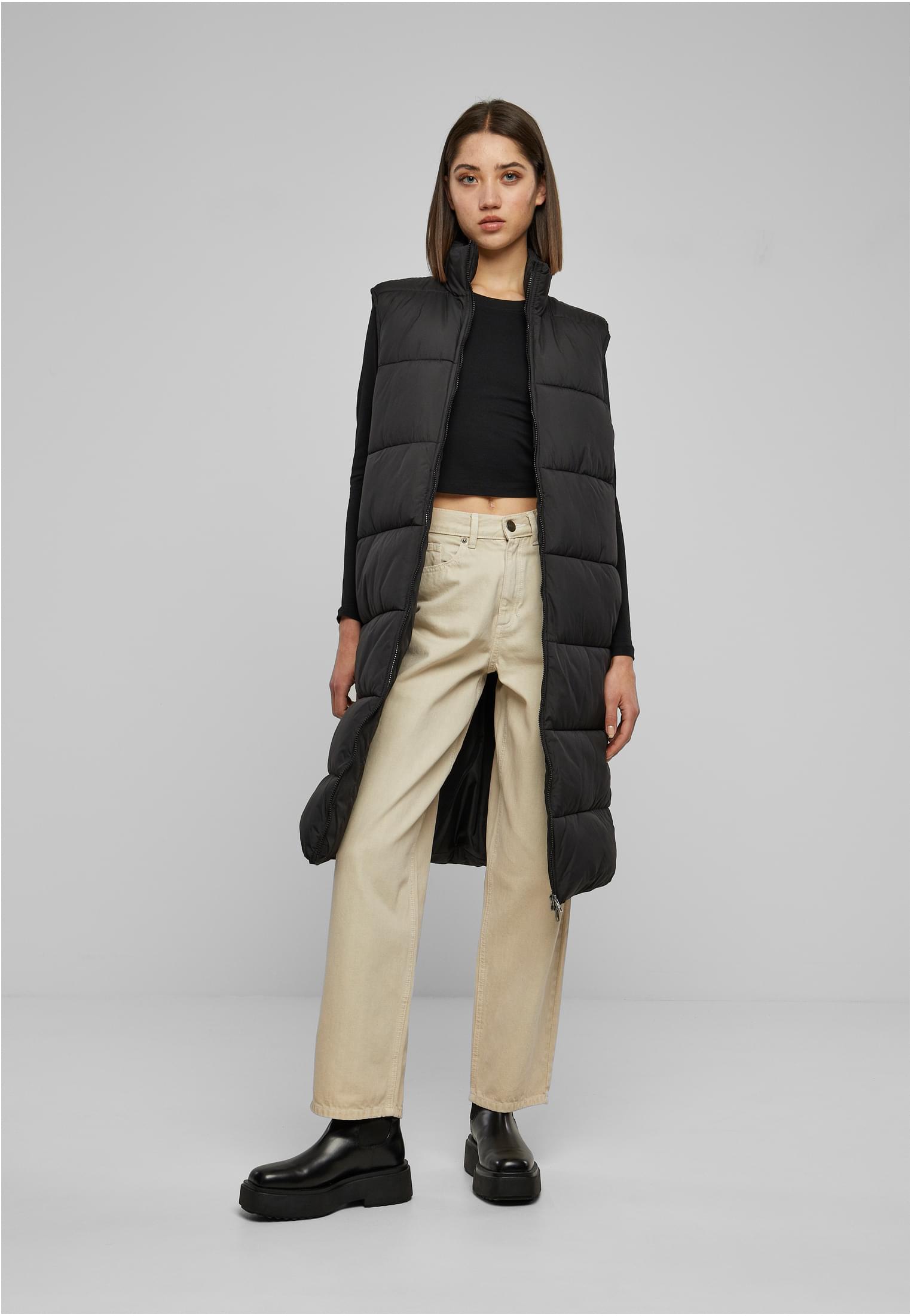 Frauen Langes Daunenweste schwarz 3XL
 - variant image 4