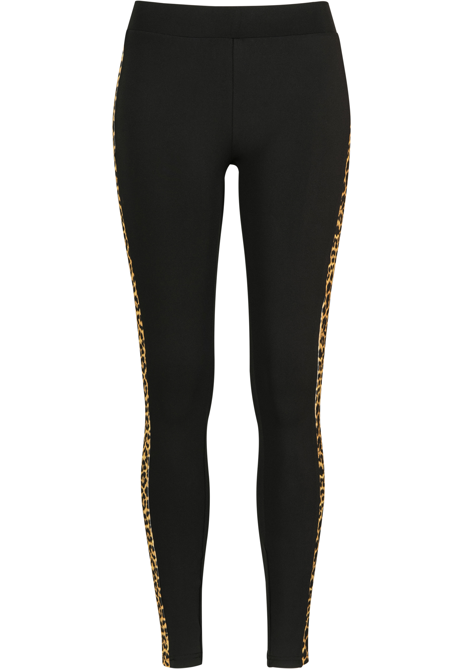 Ladies Side Striped Pattern Leggings blk/leo 3XL - variant image 6
