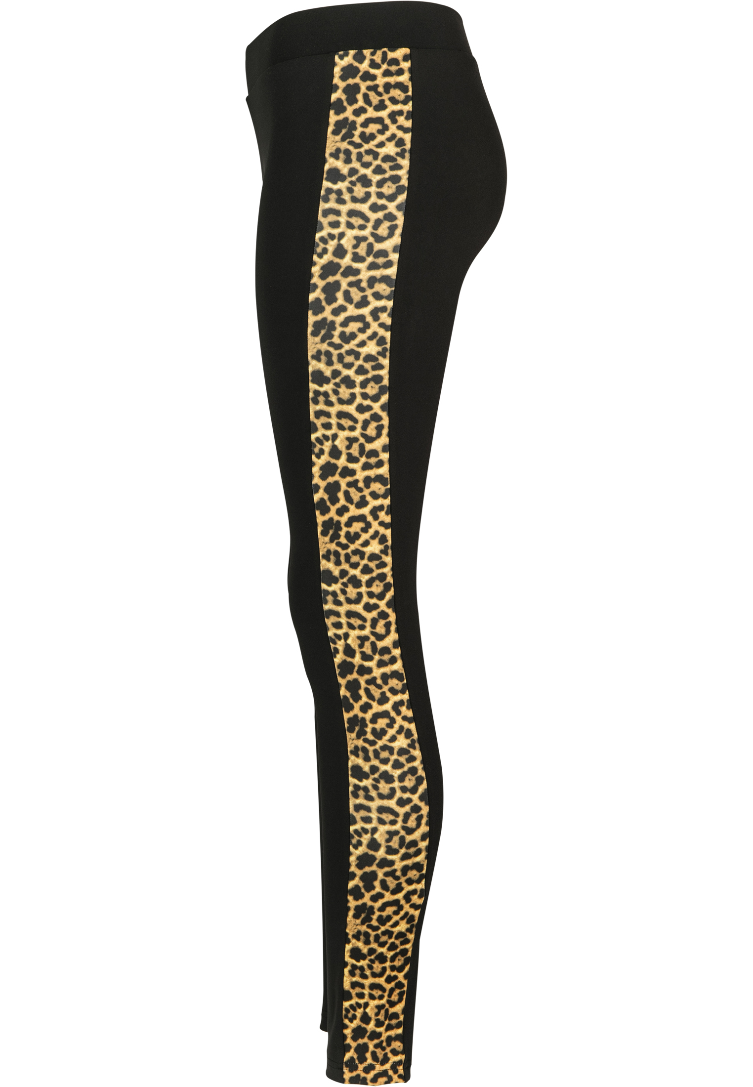 Ladies Side Striped Pattern Leggings blk/leo 3XL - variant image 8