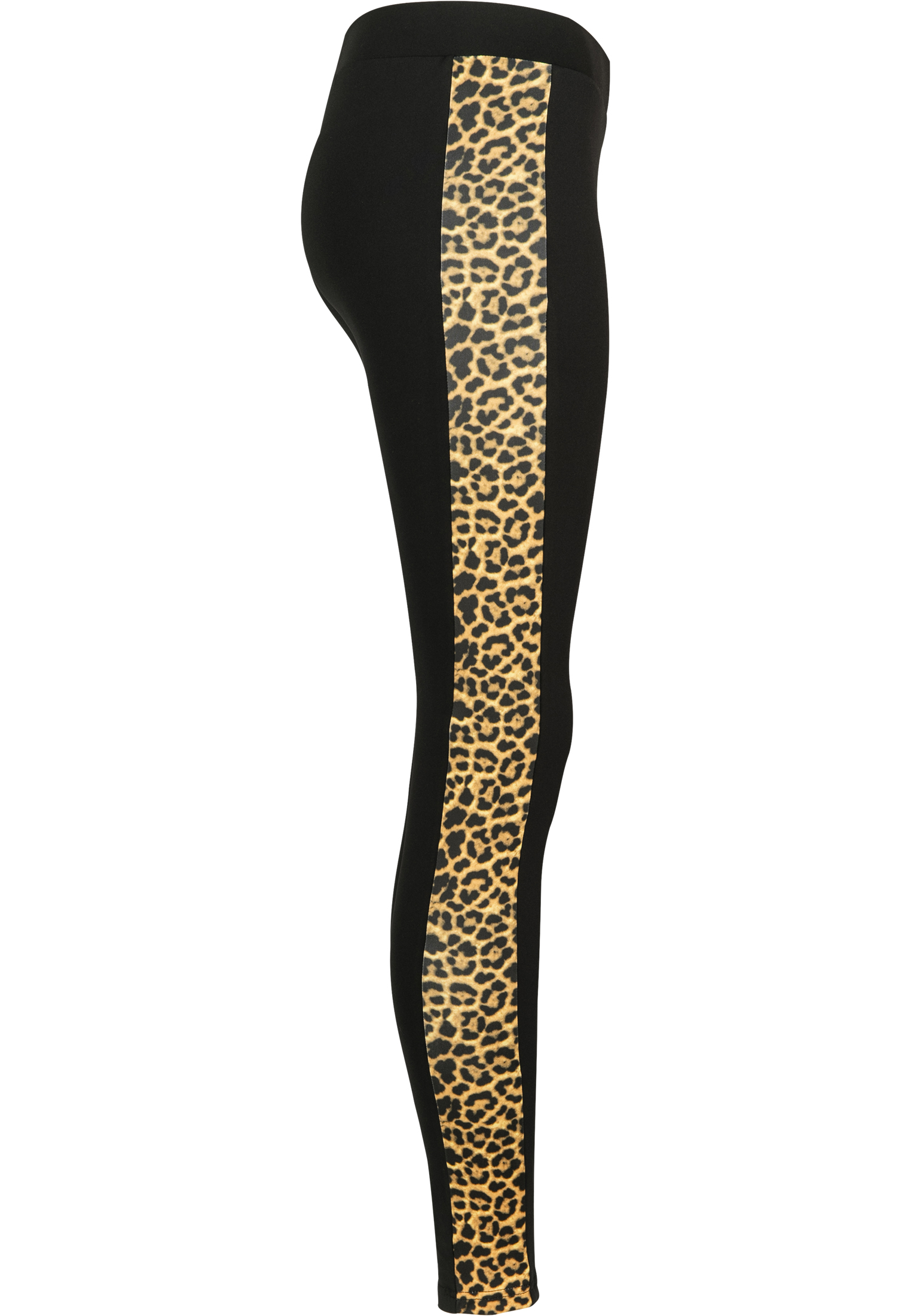 Ladies Side Striped Pattern Leggings blk/leo 3XL - variant image 9