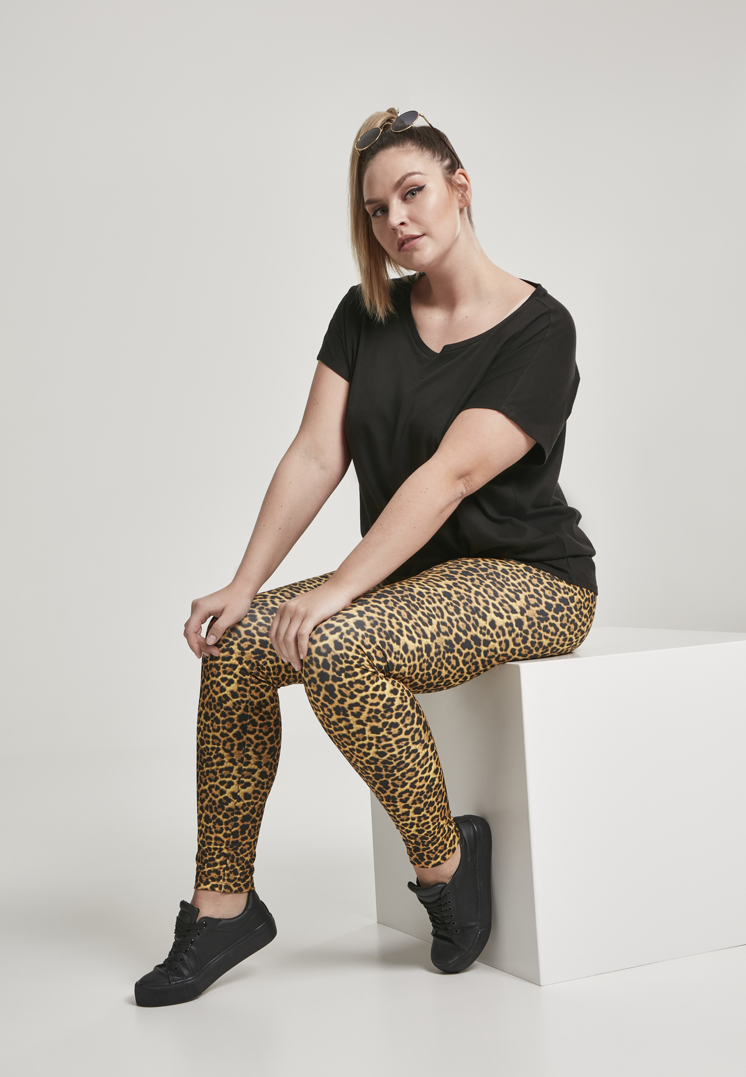 Ladies Pattern Leggings leo 3XL - variant image 4