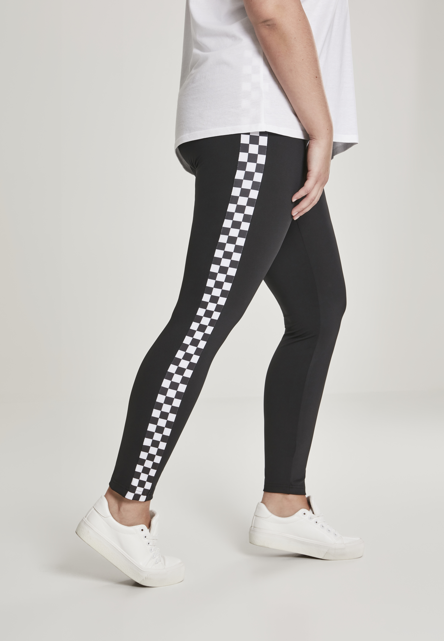 Ladies Side Check Leggings blk/chess 3XL - variant image 3