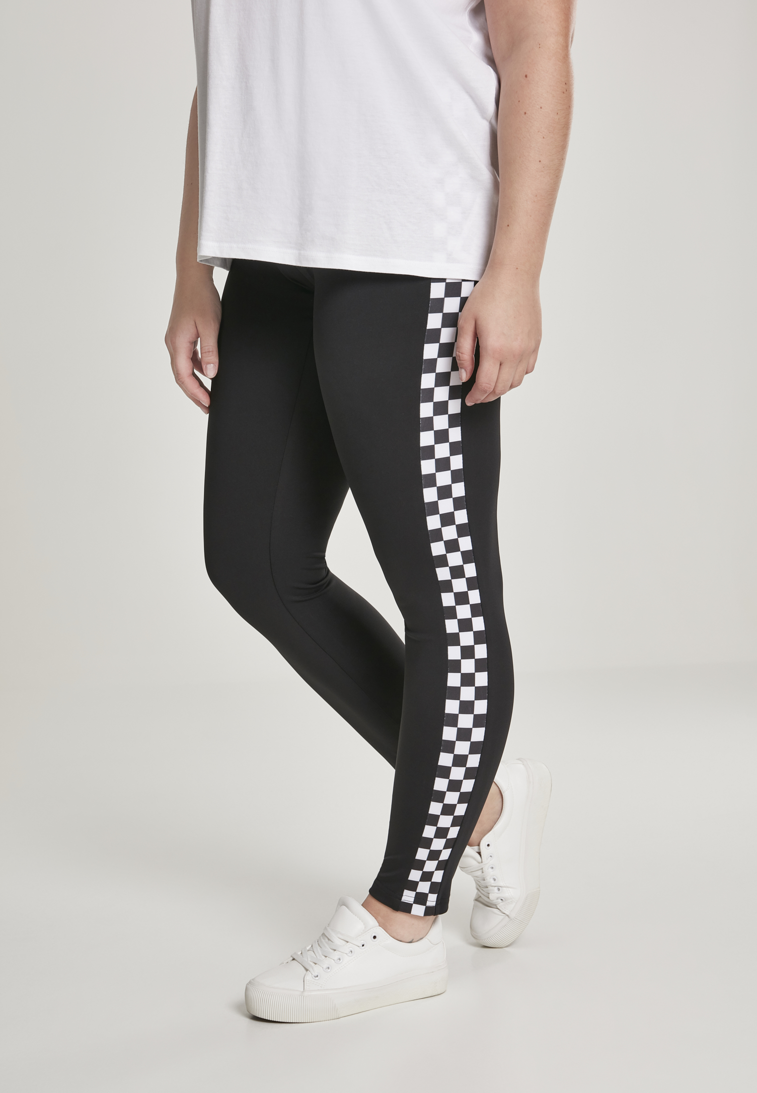 Ladies Side Check Leggings blk/chess 3XL - alternate variant 1