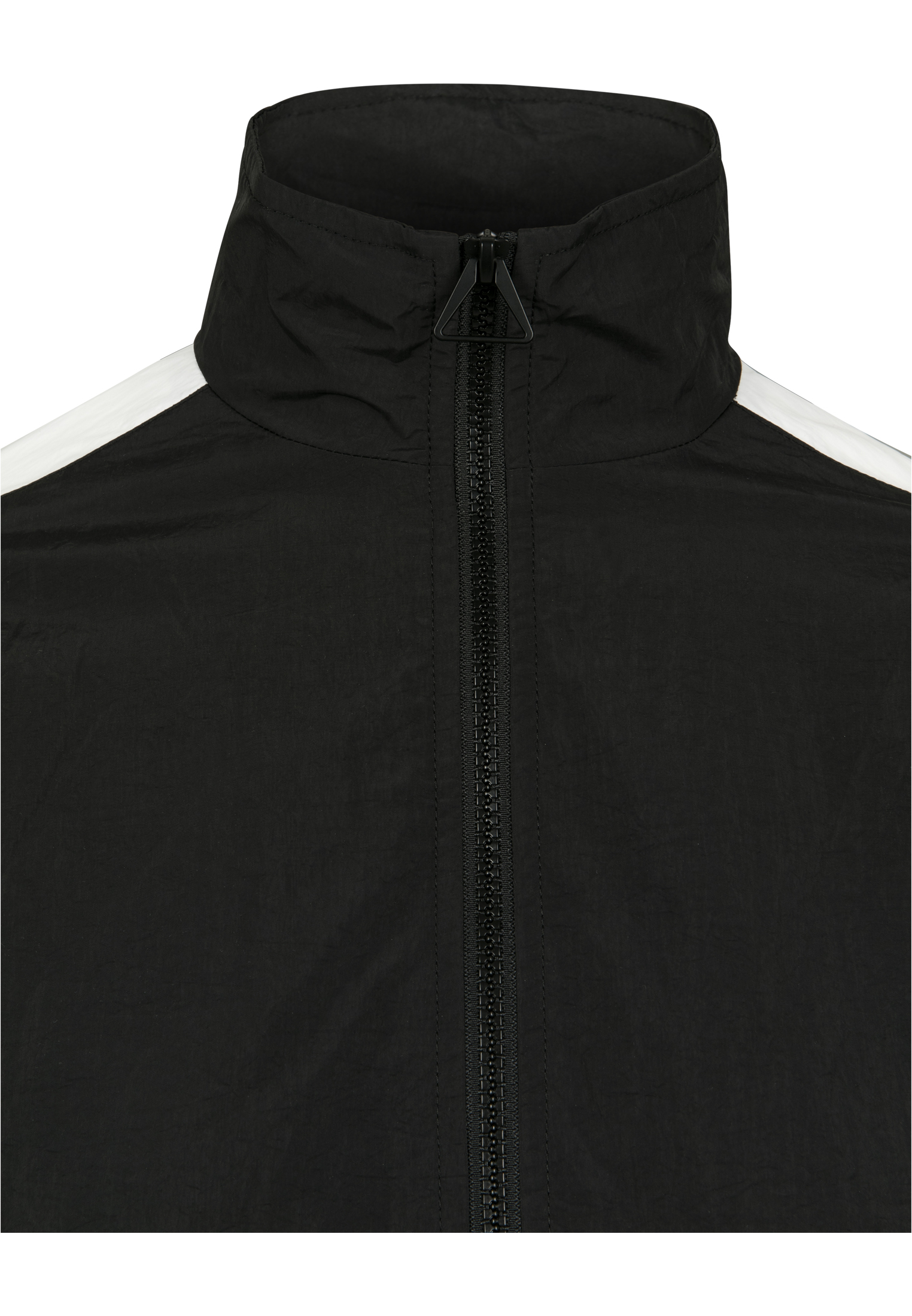 Ladies Short Striped Crinkle Track Jacket blk/wht L - variant image 12