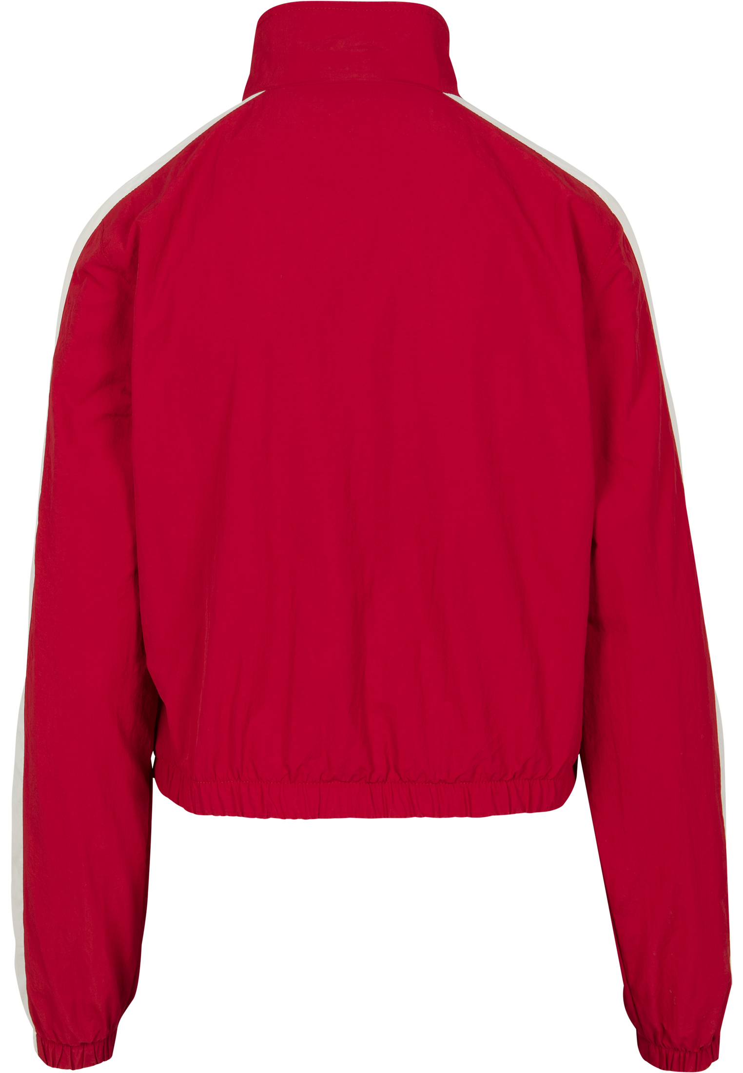 Ladies Short Striped Crinkle Track Jacket red/wht L - variant image 12